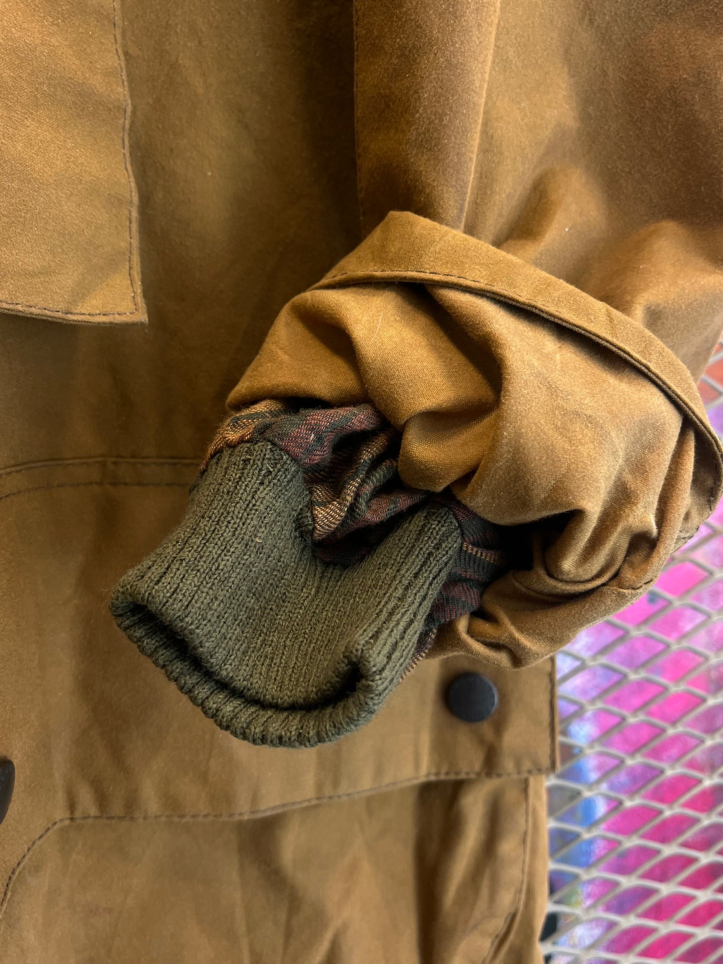 Rare Barbour Longshoreman 1995 Waxed Smock Jacket Medium UK Made in Uk