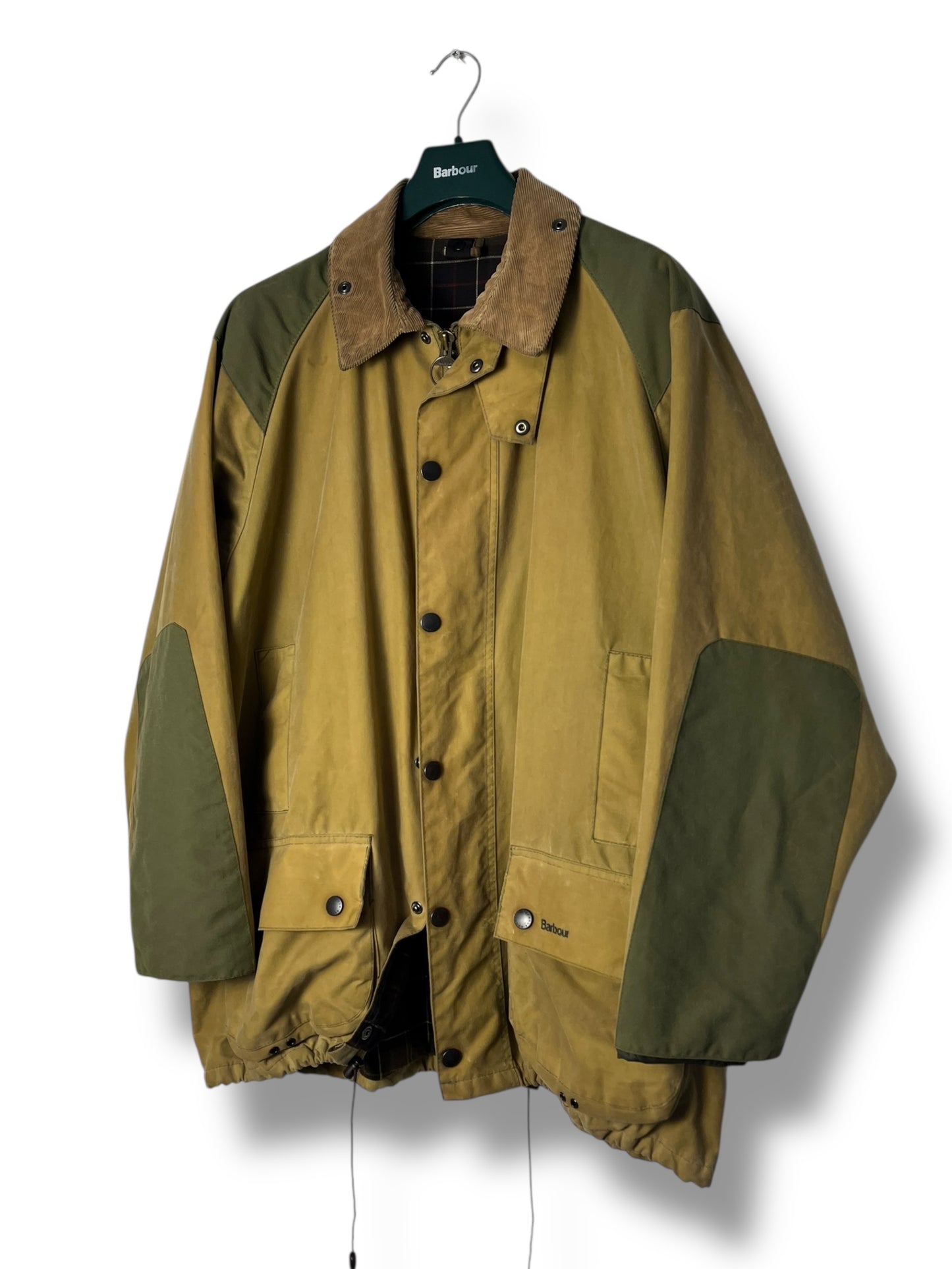 Barbour Sporting Wax Jacket – Mustard / Olive – C48 (Fits XL) – Early 2000s – Selected by DRAPS
