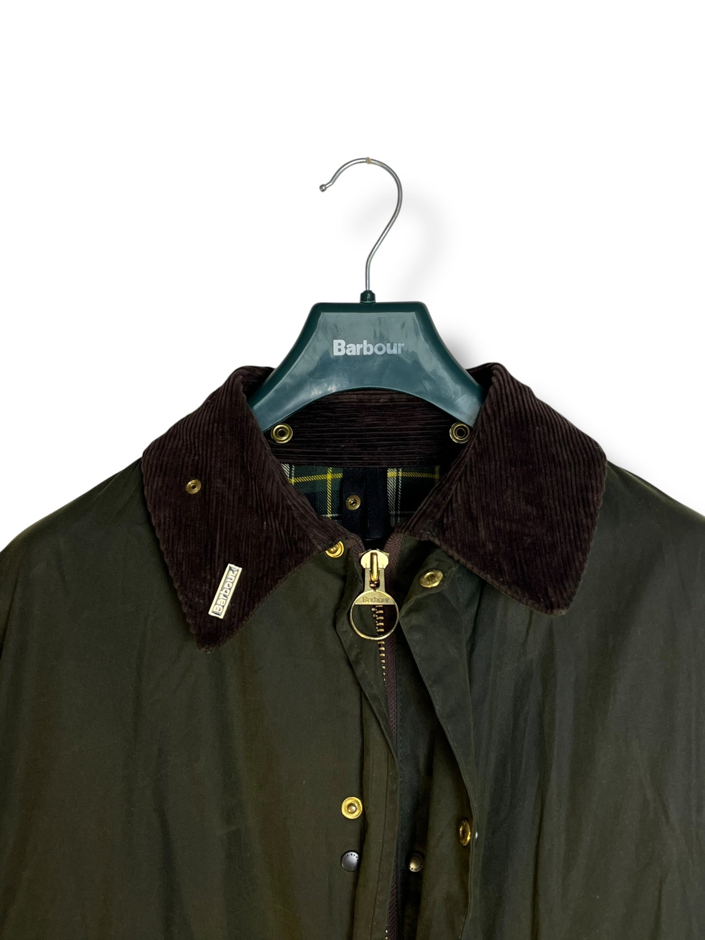 Barbour Border A200 Wax Jacket Sage Green C44 XL Vintage 2000 Made in England