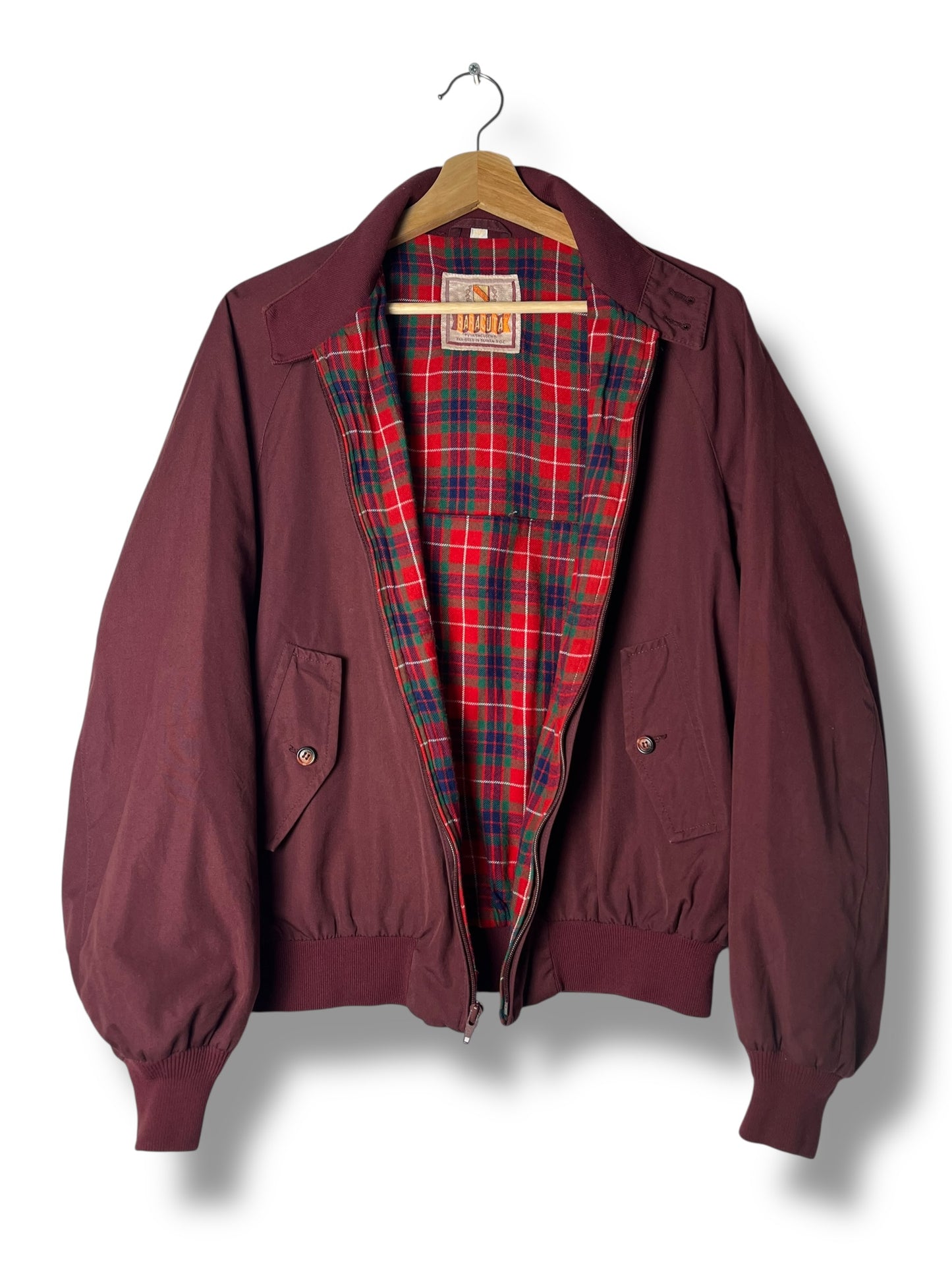 Baracuta G9 Harrington Jacket – Burgundy – Size S