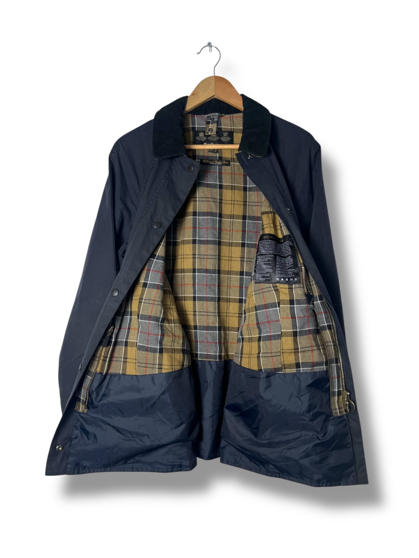 Barbour Beadnell Wax Jacket Navy XL UK16 (2016)