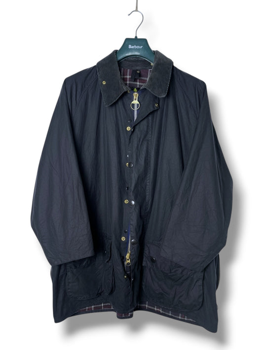 Barbour Beaufort A155 Wax Jacket Navy 1995 C46 XL Vintage Rewaxed