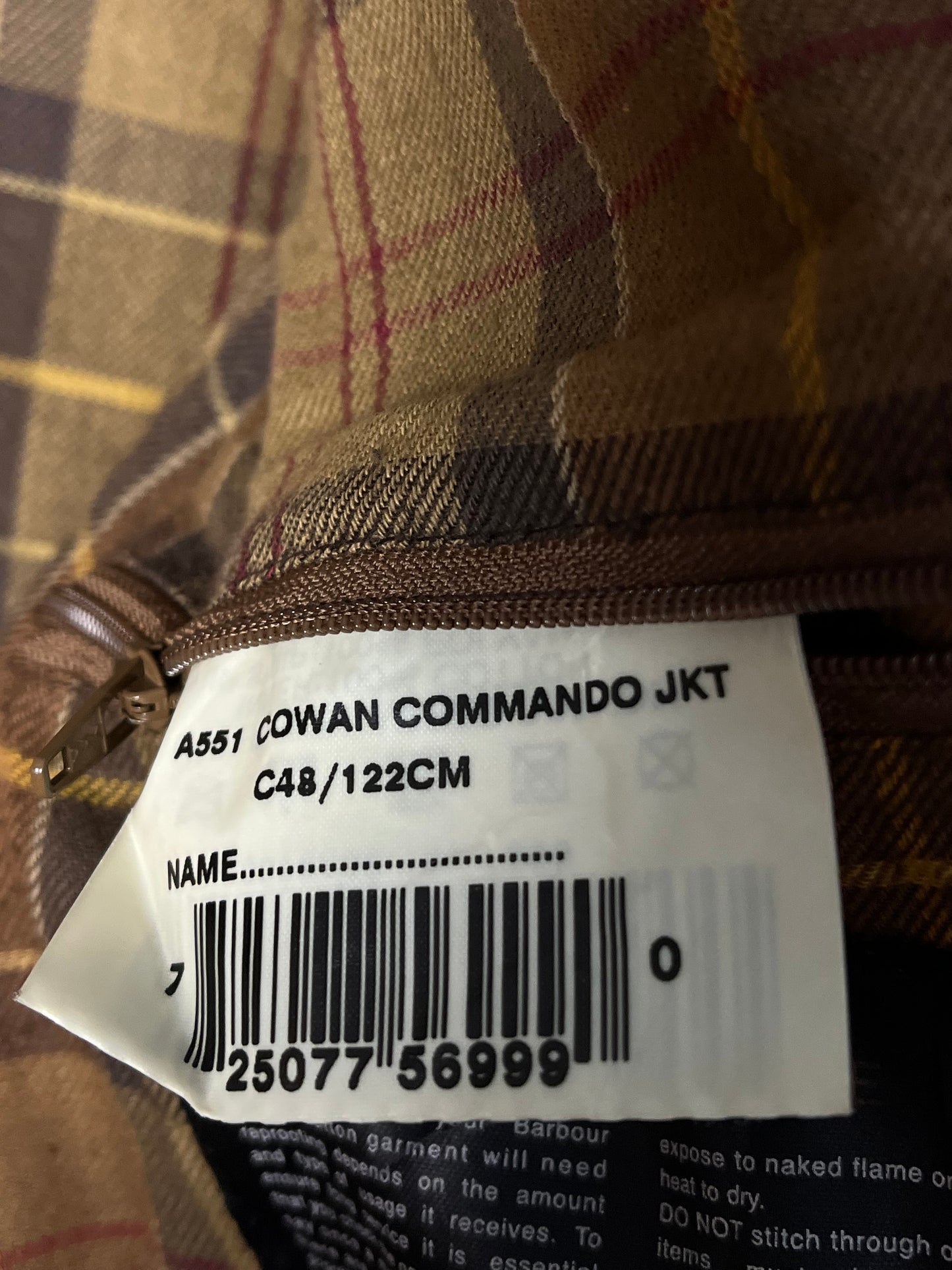 Rare Barbour Cowen Commando Jacket – Rust – C48
