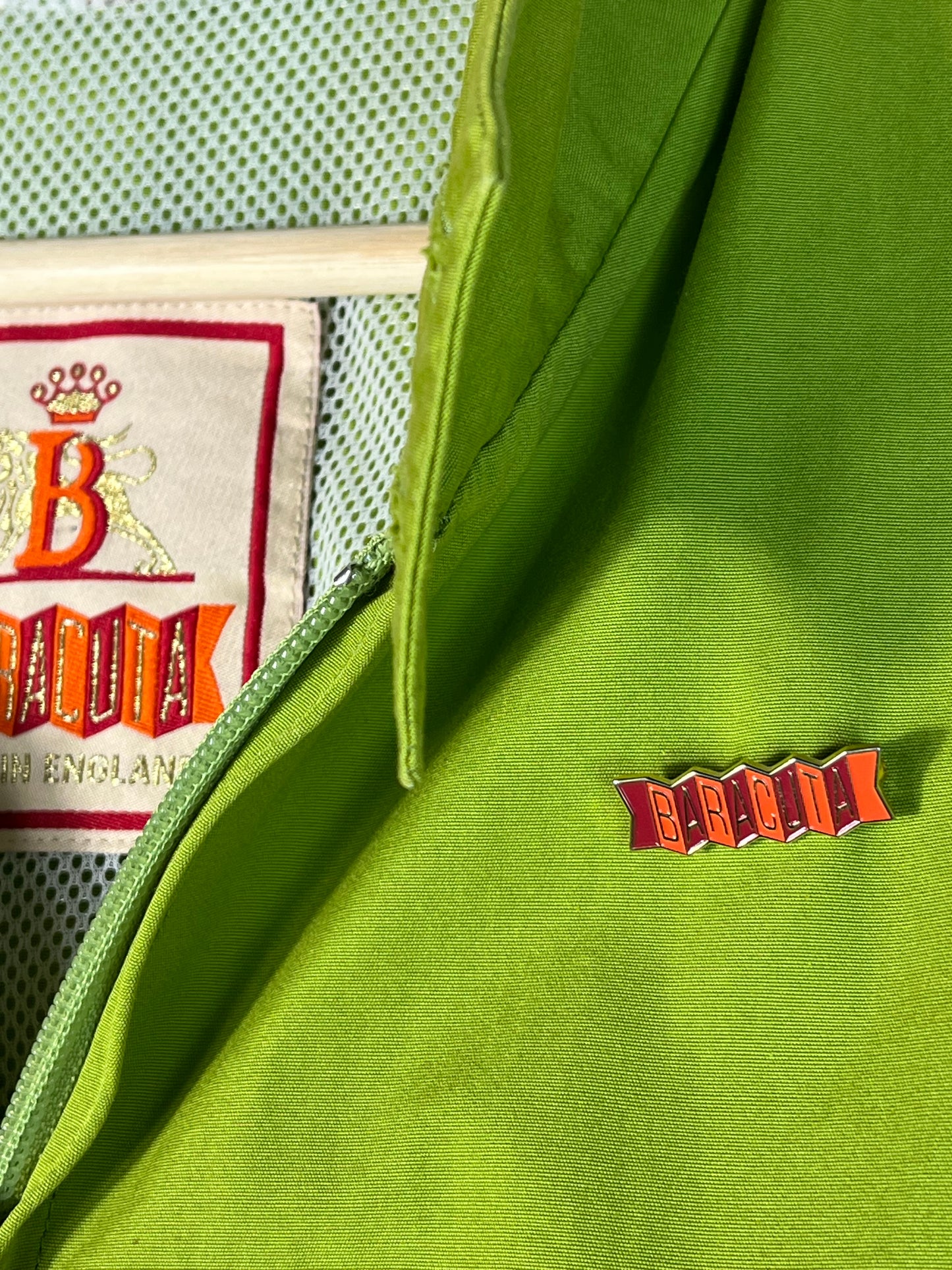 Baracuta G9 Harrington Jacket Apple Green M Made in England Summer