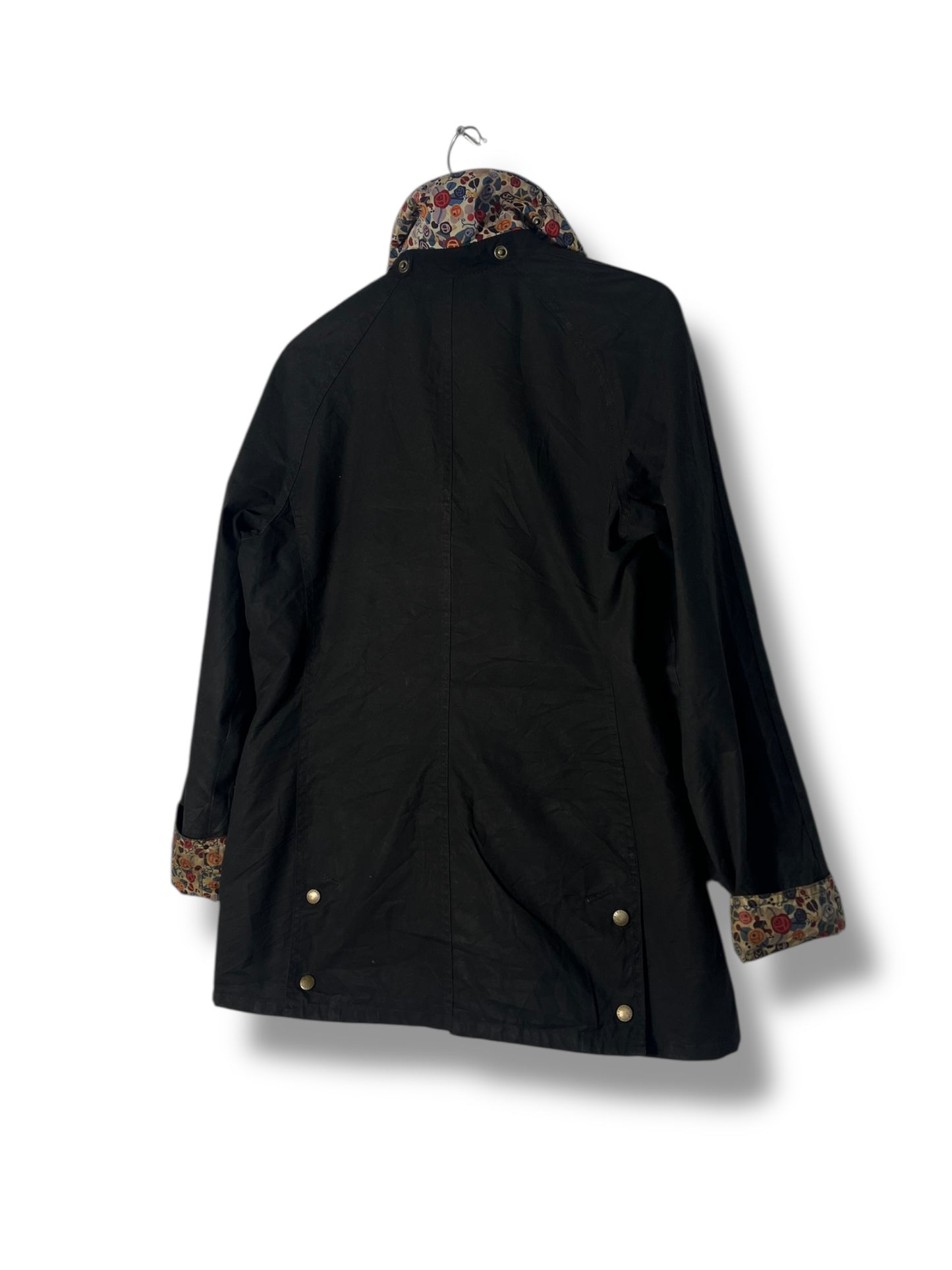 Barbour Chamber Beadnell Ladies Wax Jacket – UK 10 / Black