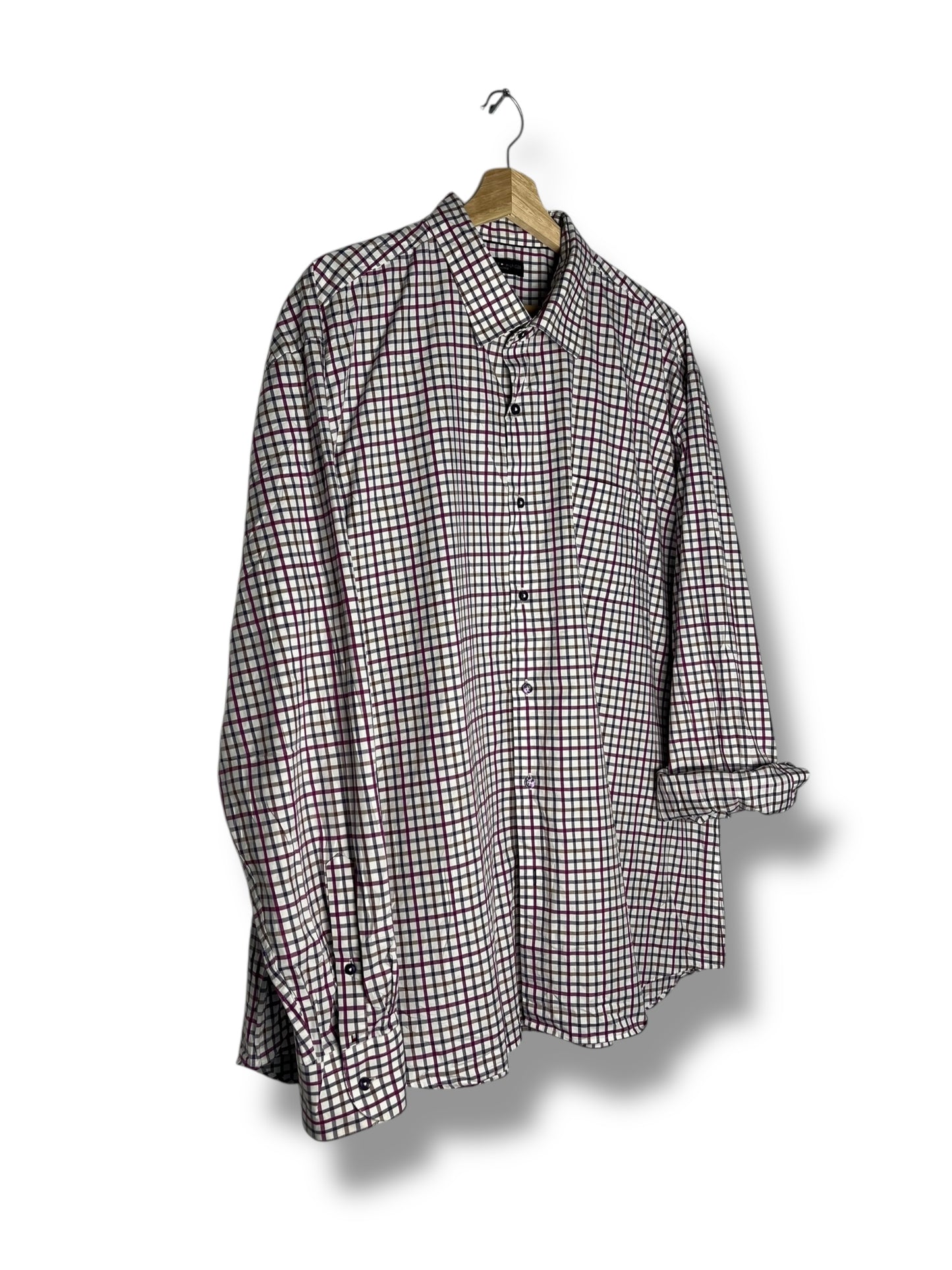 Tommy Hilfiger Checkered Shirt XL Purple/White