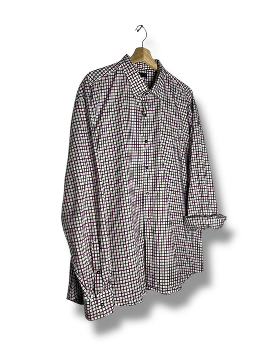 Tommy Hilfiger Checkered Shirt XL Purple/White