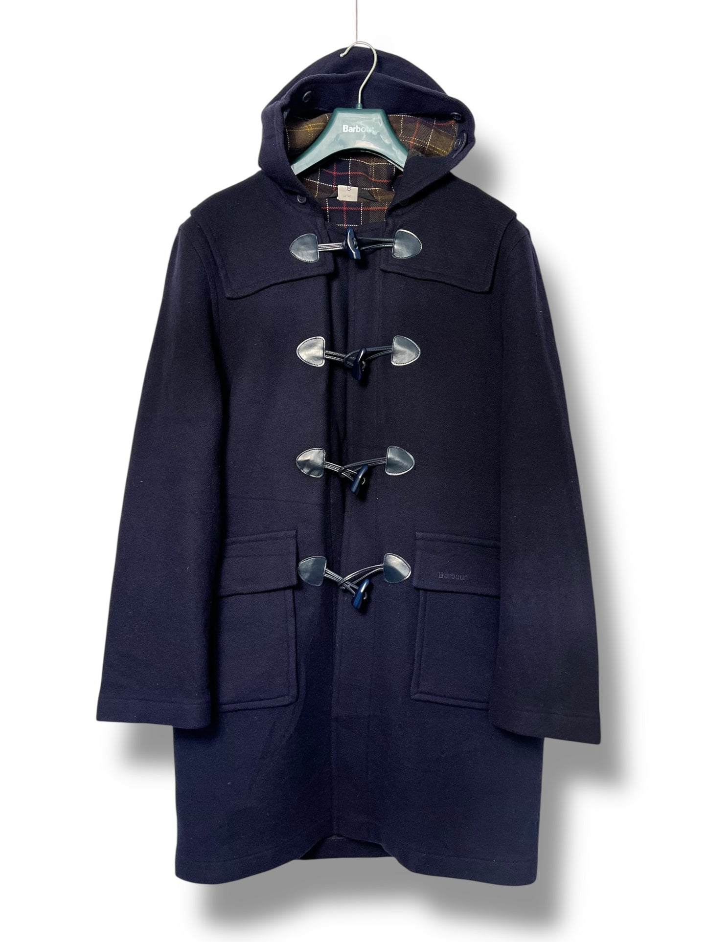 Barbour Duffle Coat Navy Blue – Wool – Size S