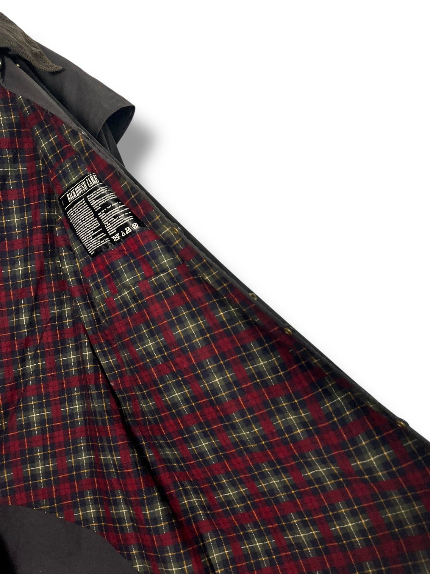 Barbour Backhouse C42 “Driza-Bone” Vintage Navy Raincoat (1990s)