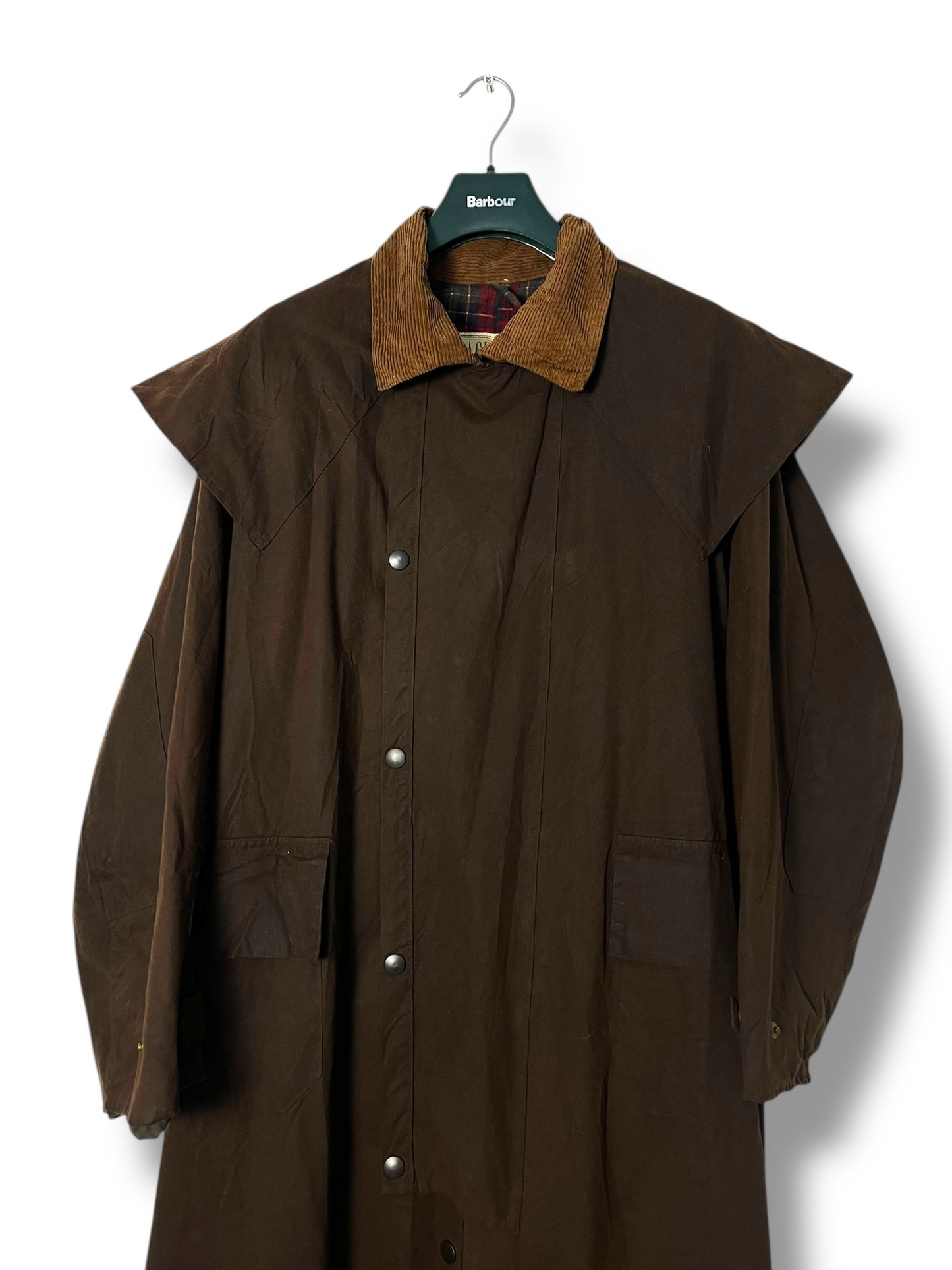 Backhouse Riding Coat – “Driza-Bone Style” – Dark Brown – Large (1990s)