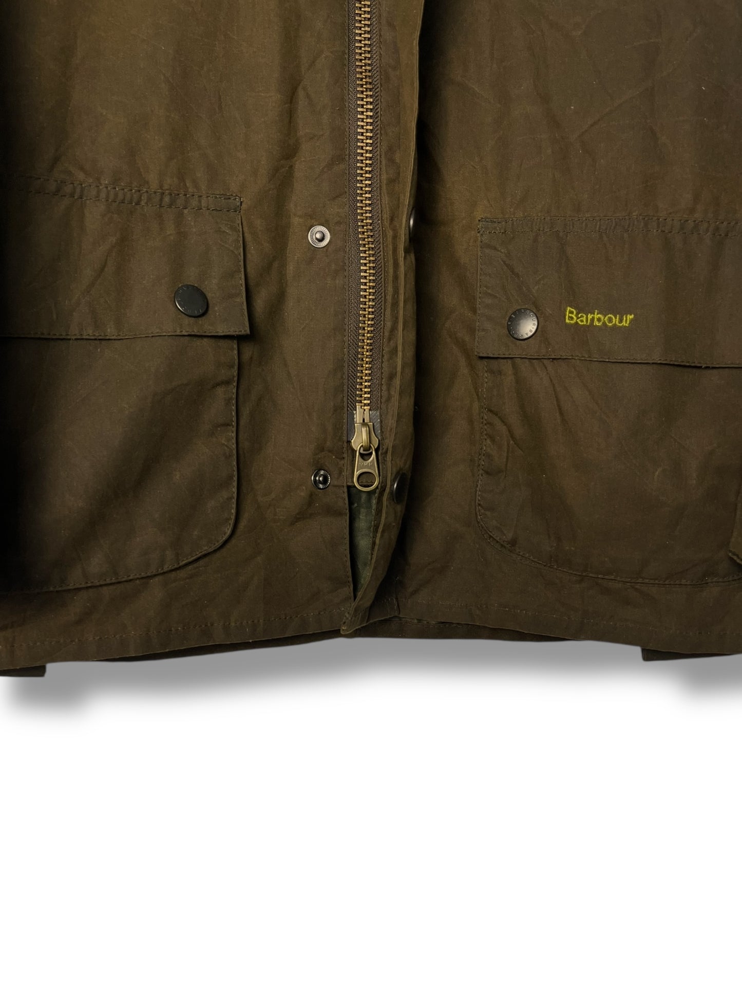 Barbour Retail Freezer Wax Jacket – Olive – Size S – Selected by DRAPS