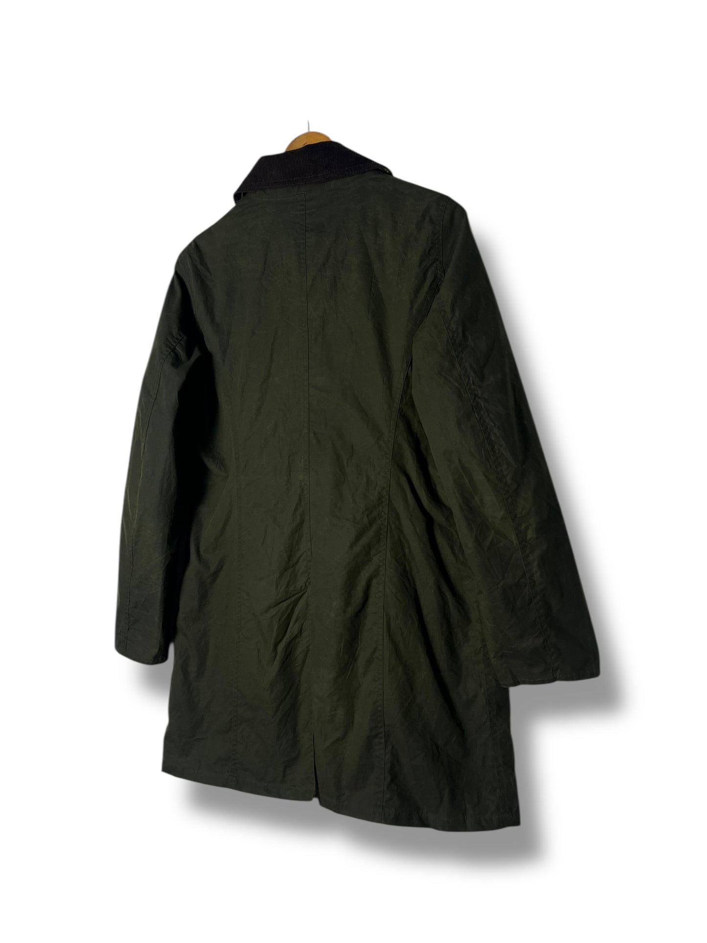 Barbour Hampshire Wax LW Coat Sage Green UK12 (2000s)