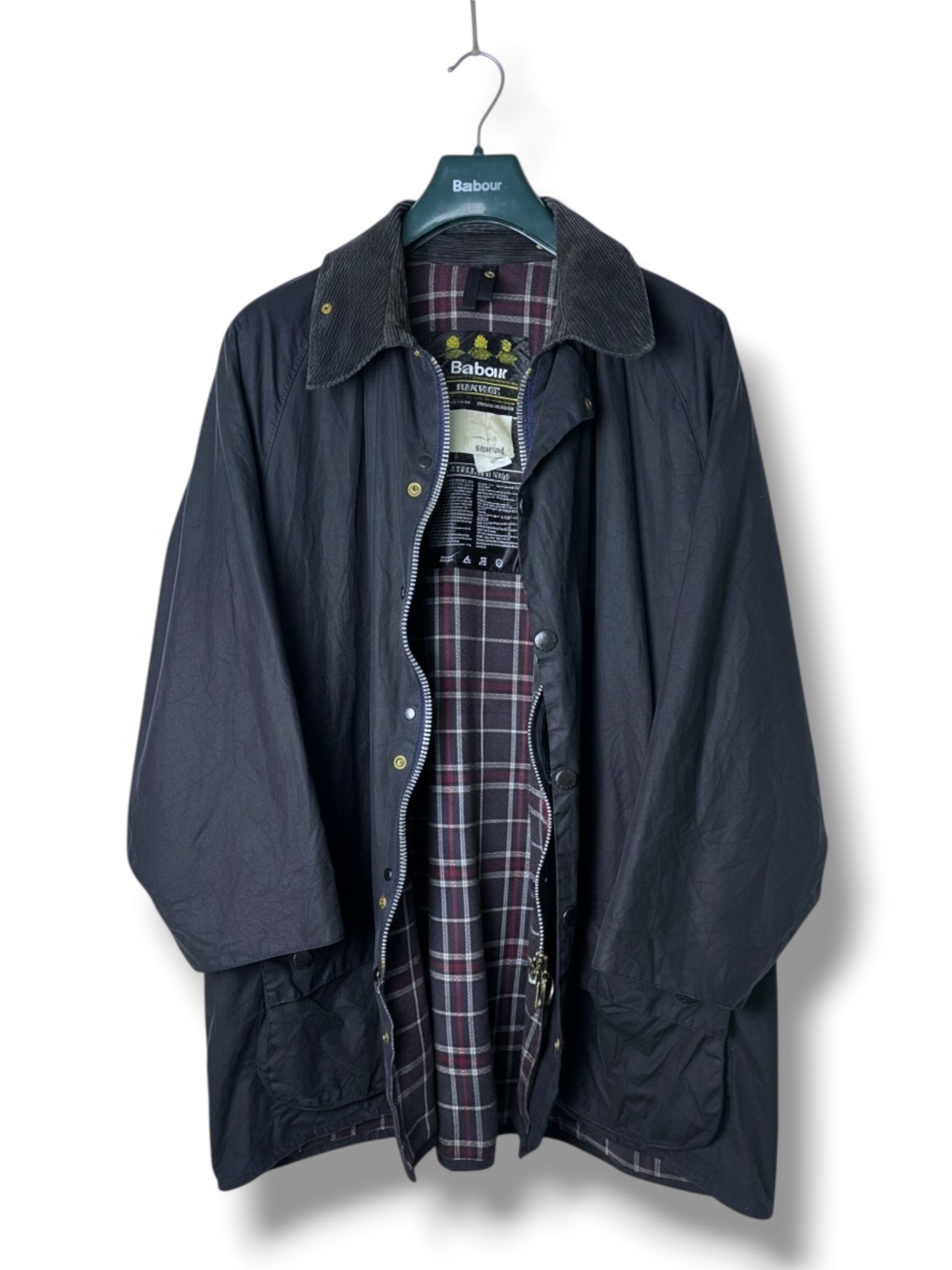 Barbour Beaufort A155 Wax Jacket Navy 1995 C46 XL Vintage Rewaxed