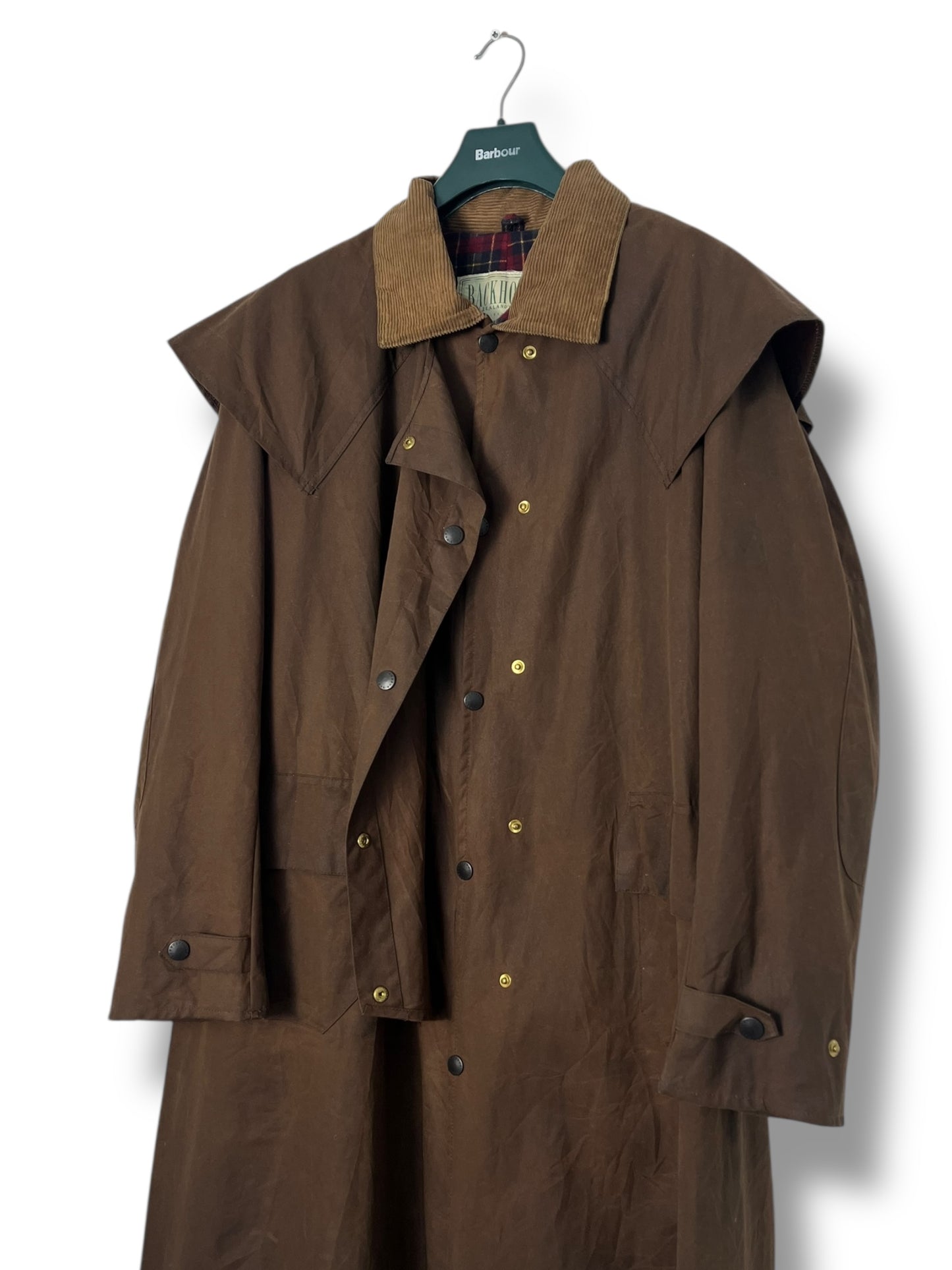 Barbour x Backhouse Waxed Raincoat – Brown – XL – 1990s - Selected by DRAPS