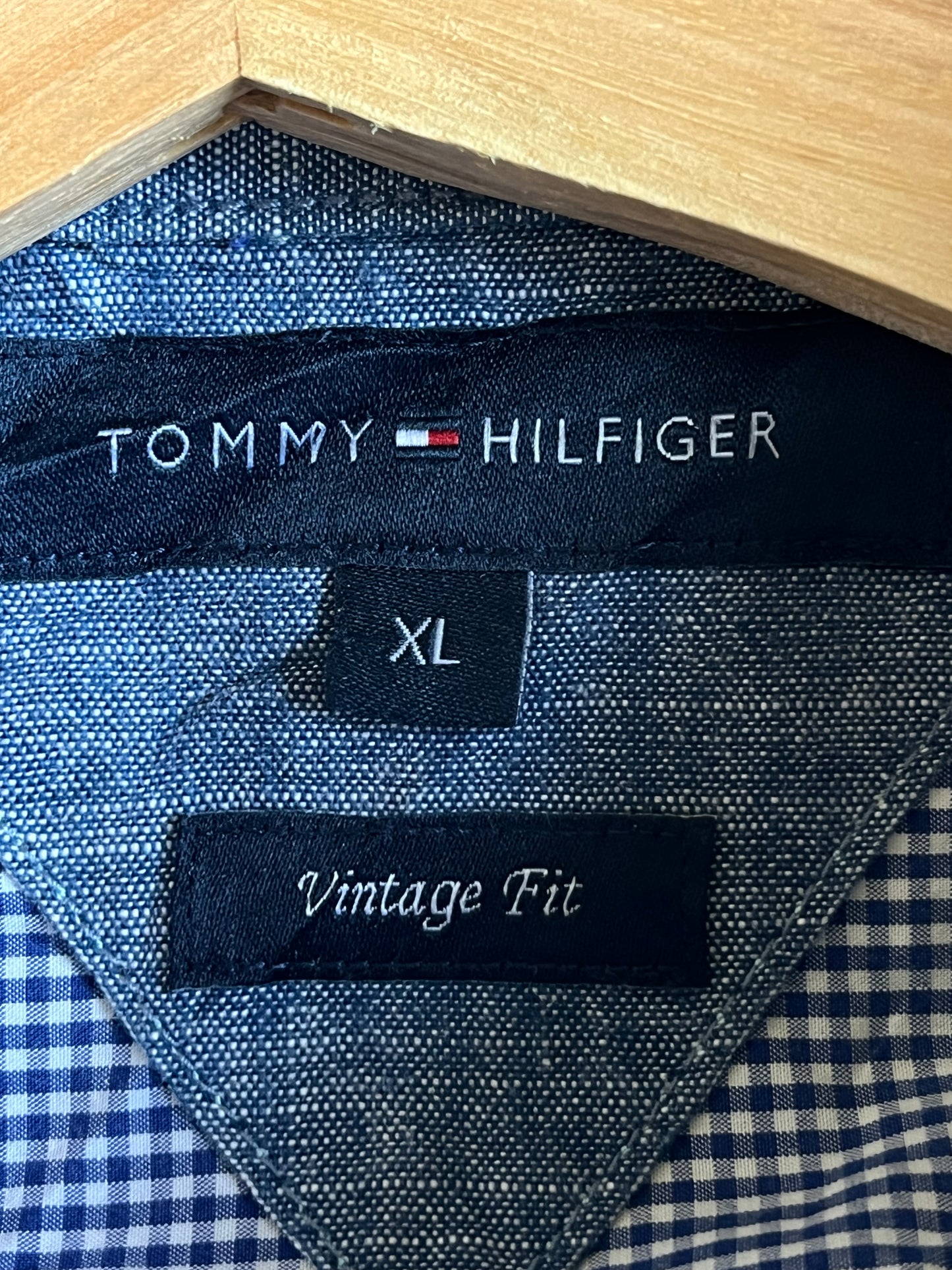 Tommy Hilfiger Checkered Shirt Blue Size L