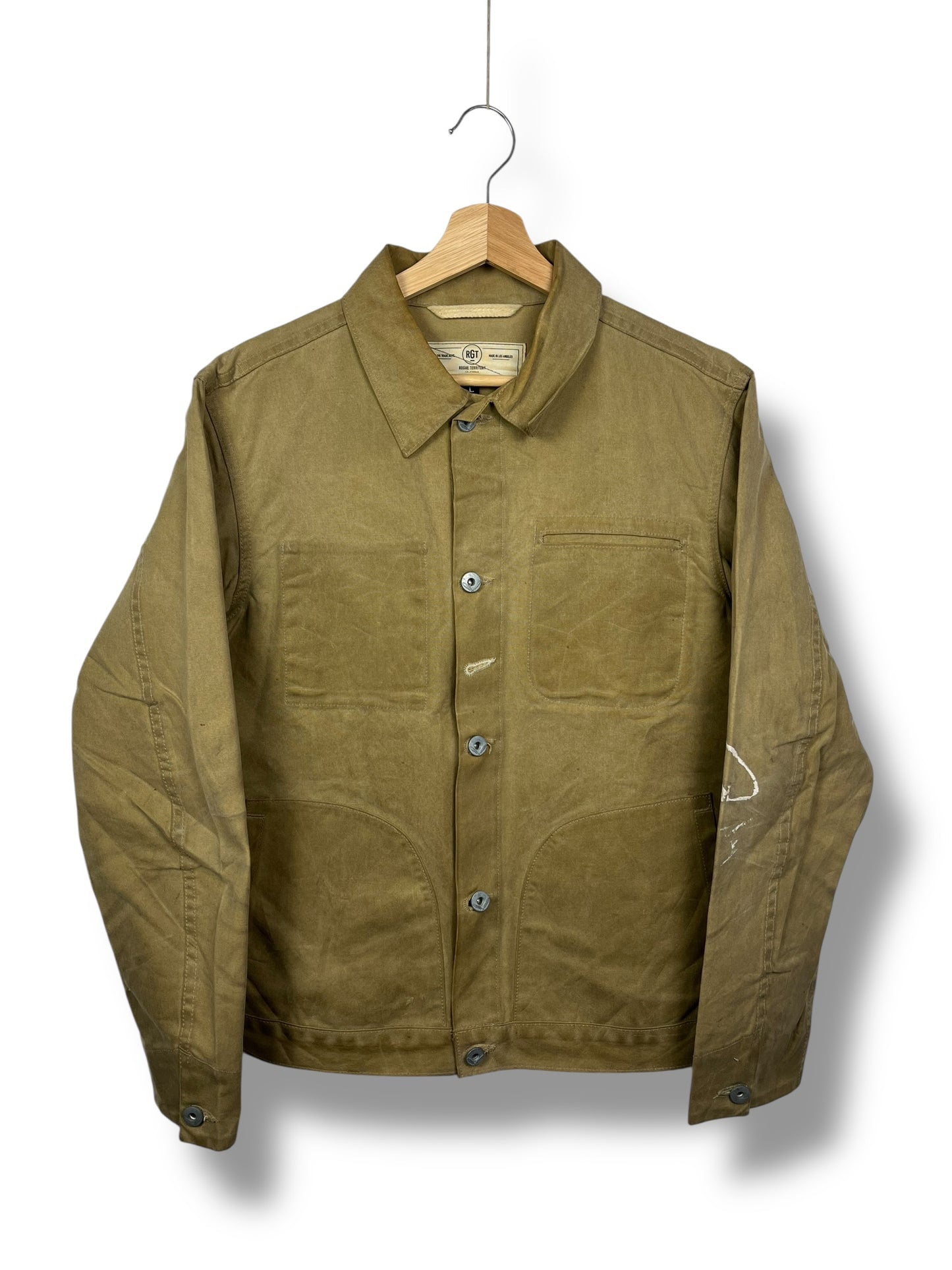 Rogue Territory (RGT) Waxed Overshirt – Sand – Size L (fits S)