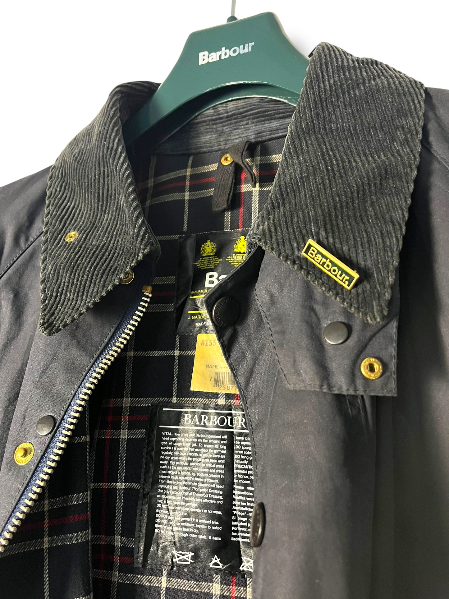 Barbour Beaufort C48 Vintage Navy 1994 – Iconic Wax Jacket