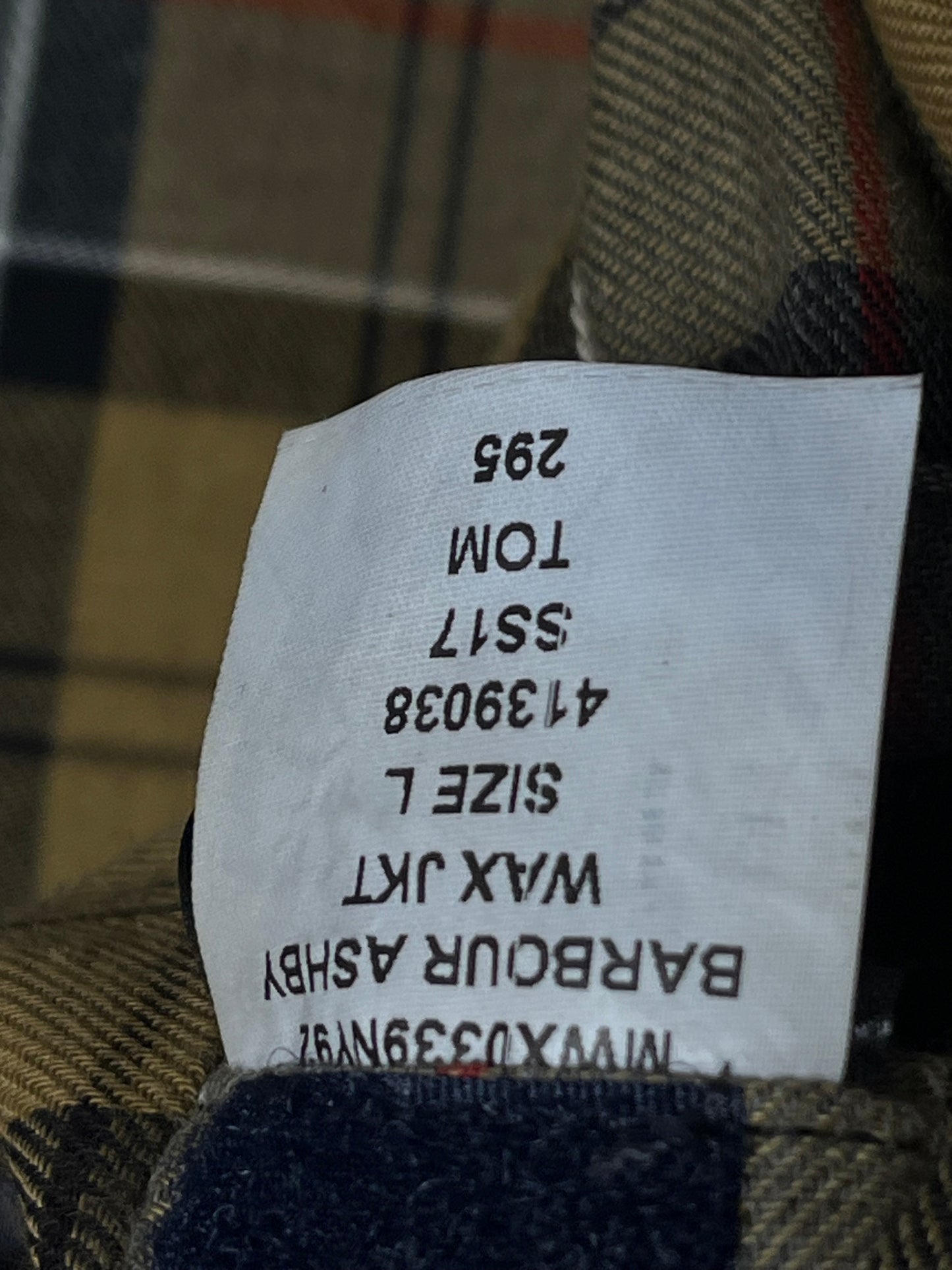 Barbour Ashby Wax Jacket –  Navy – Size L - Selected by Draps