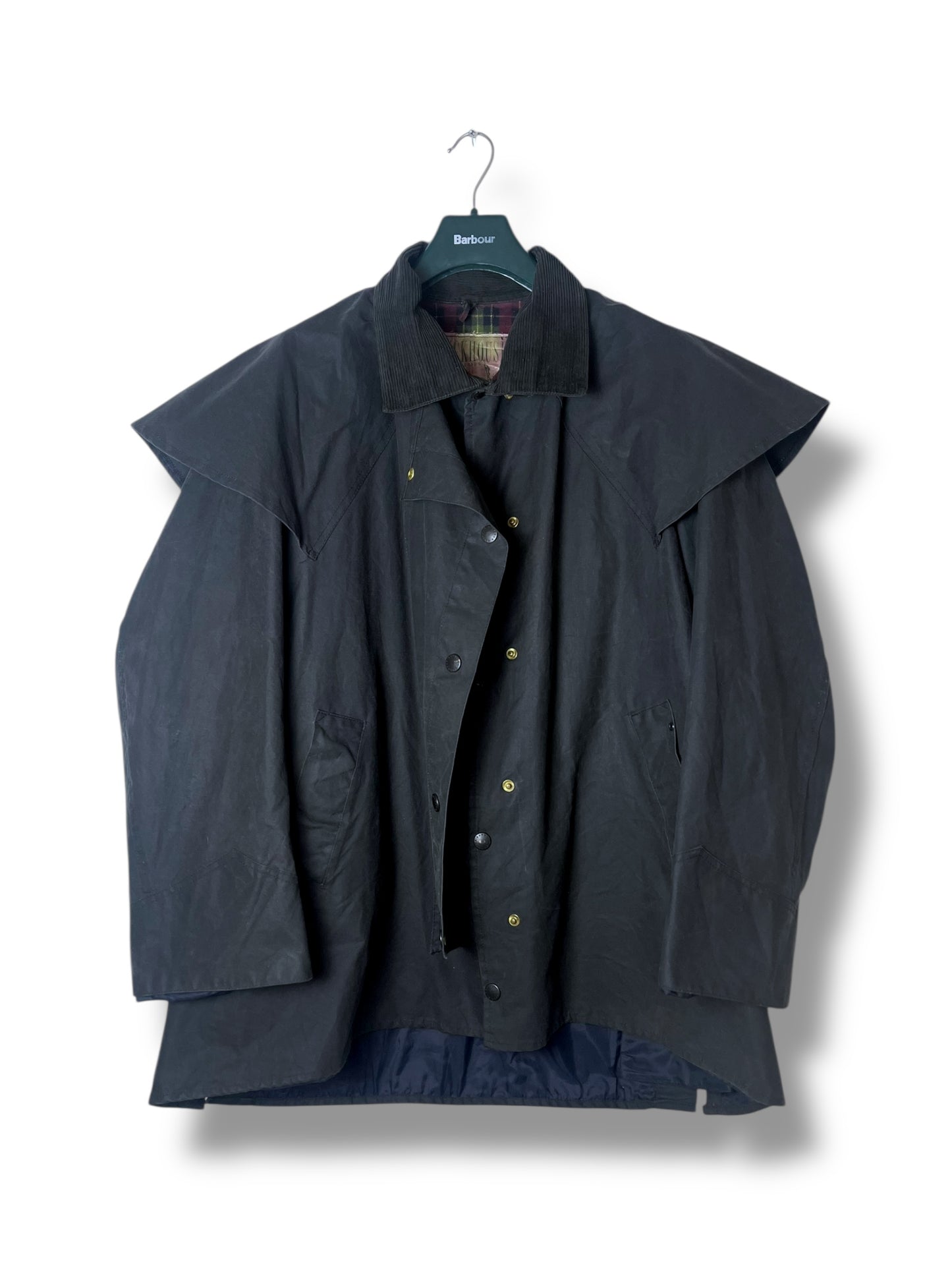 Backhouse for Barbour Waxed Coat (Blue Navy) – Size XXL (1990s)