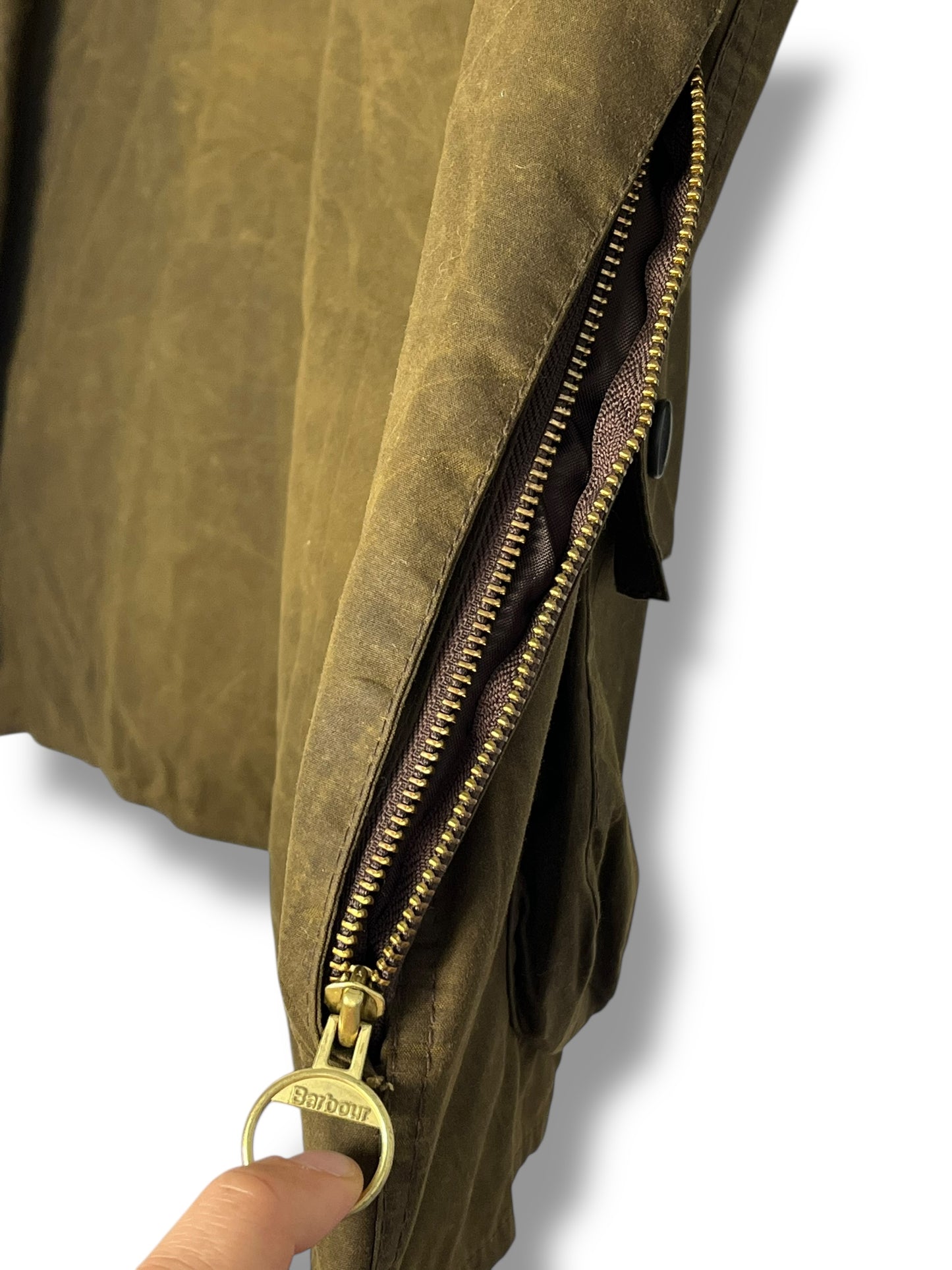 Barbour Beaufort Classic Wax Jacket – C48/XXL– Olive – Quilted Liner Included