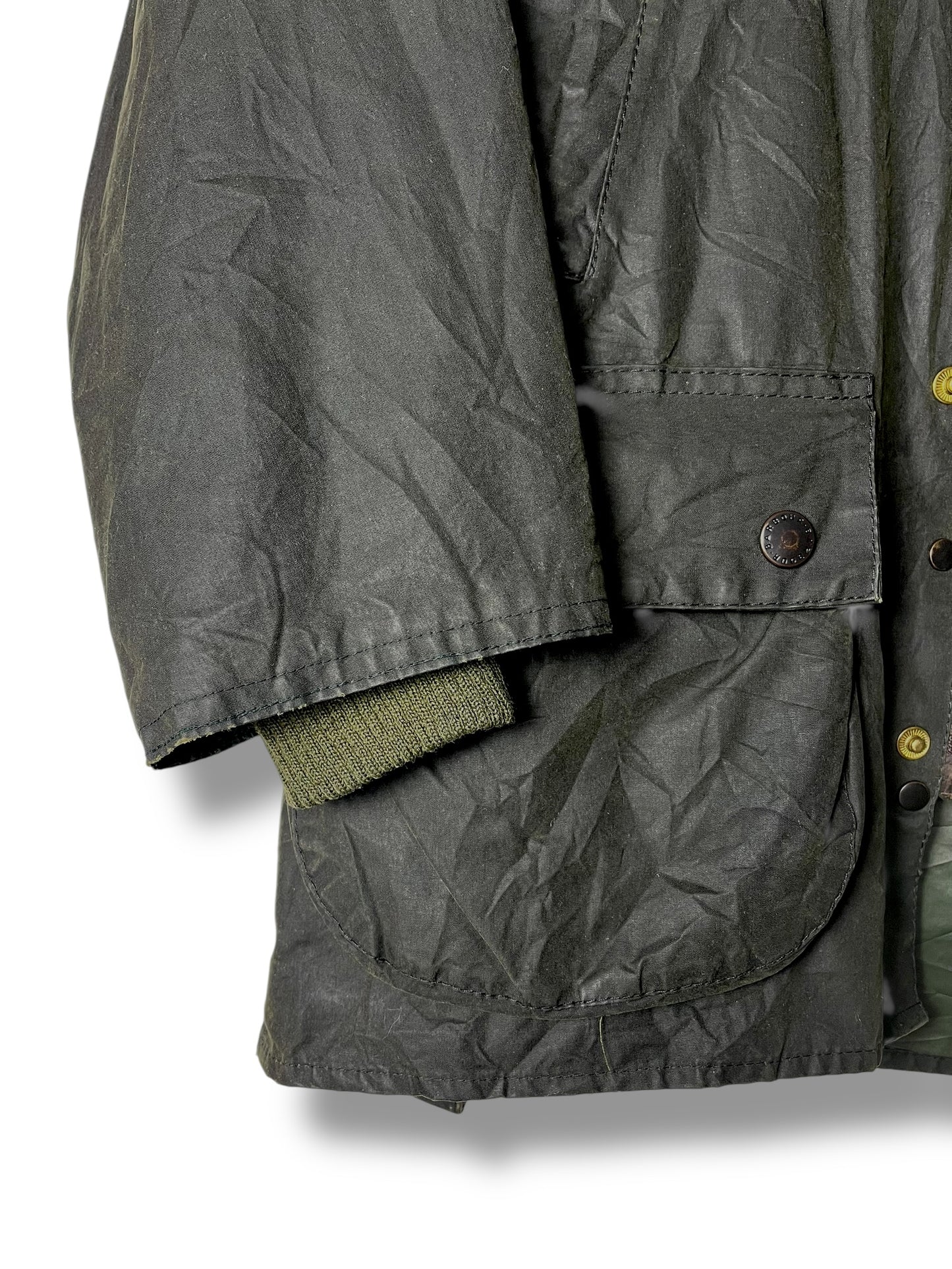 Barbour Bedale Wax Jacket – Sage Green – 1994 – C38 / M