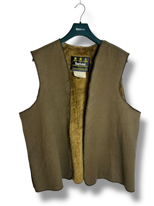 A297 Barbour Vintage C44 Bodywarmer Liner Button Version