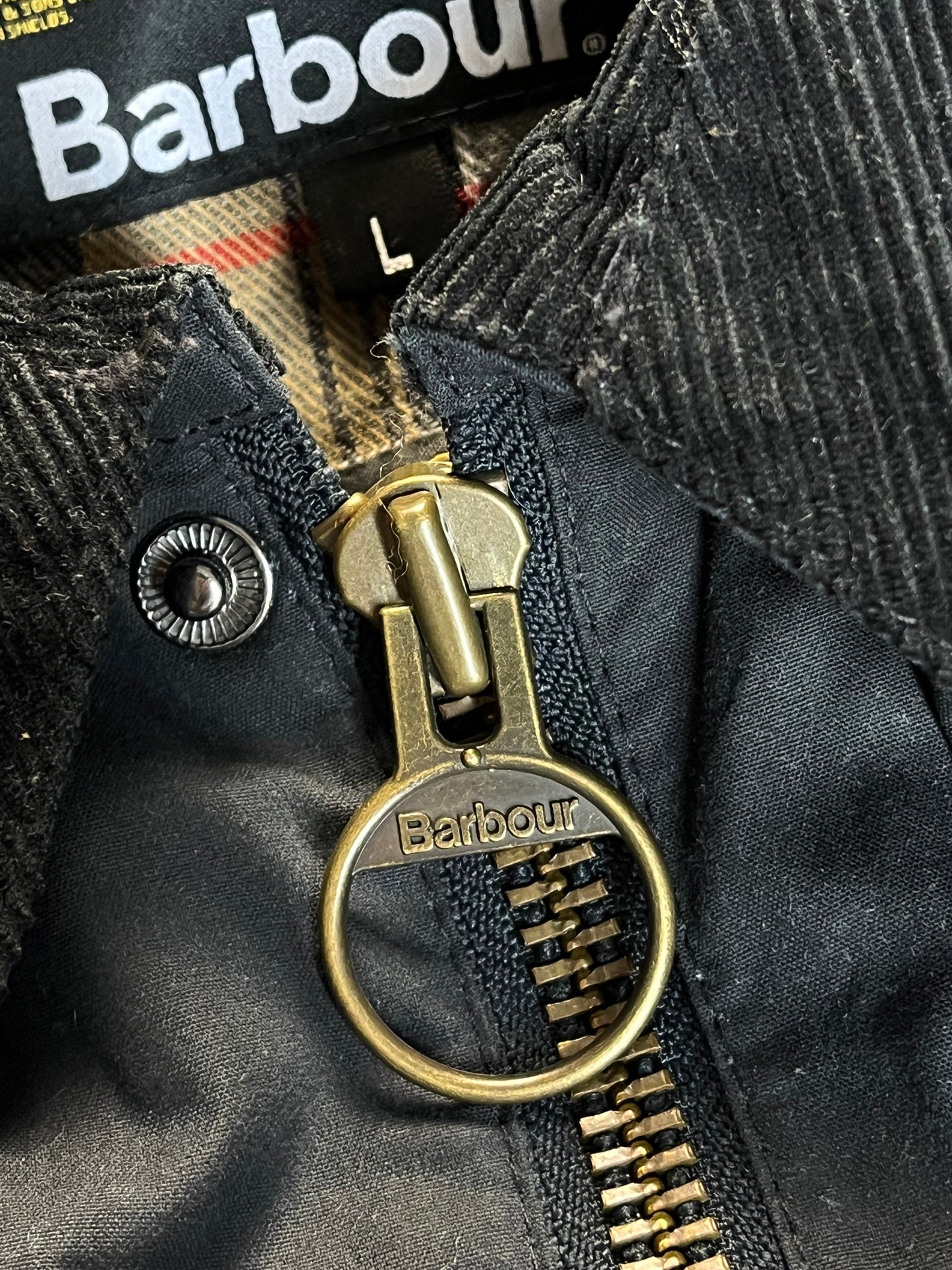 Barbour Bristol – Navy Blue — Wax Jacket – Size L (AW17)