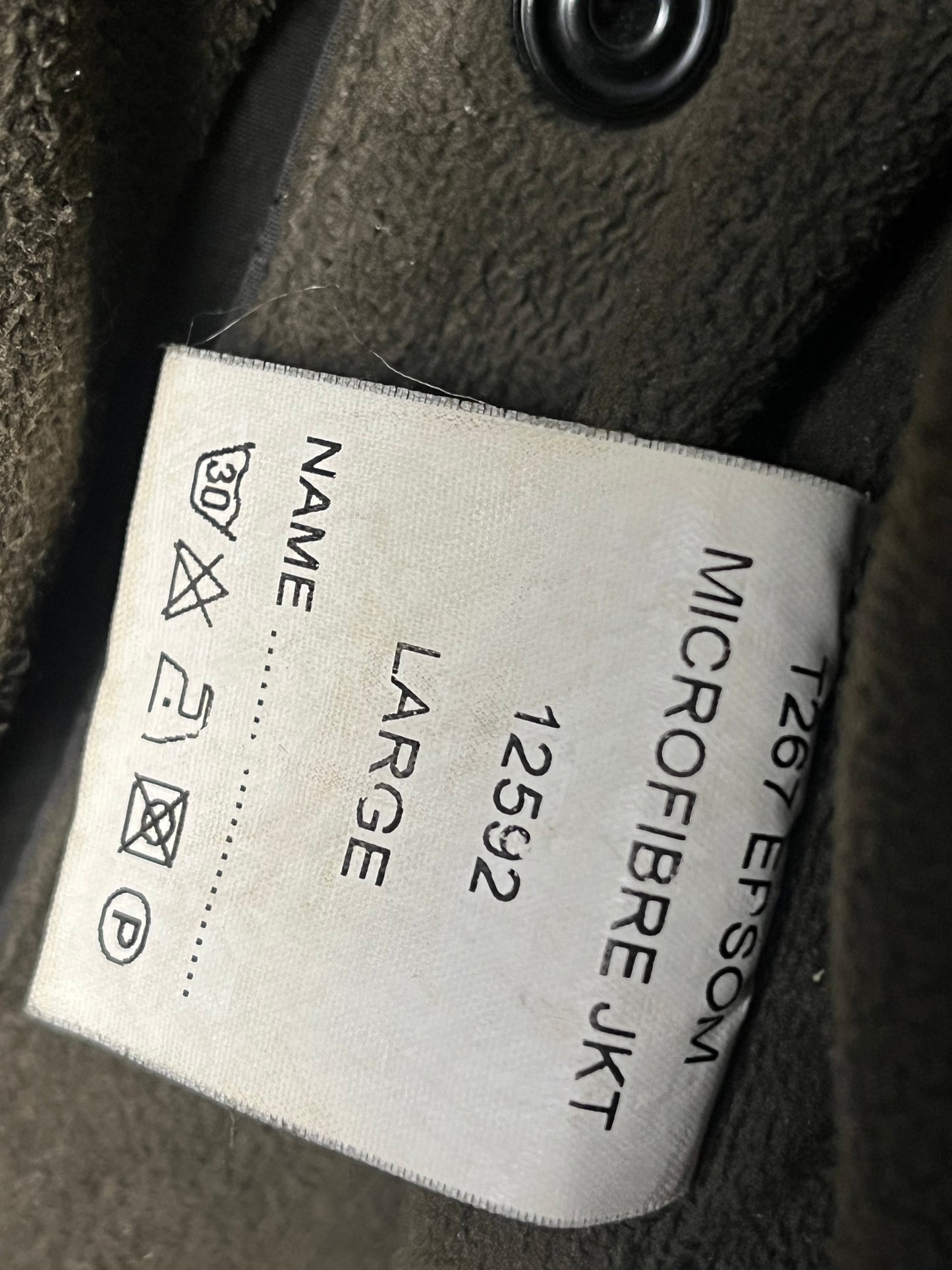 Barbour Microfibre Jacket – Olive Green – Size L (fits XL)