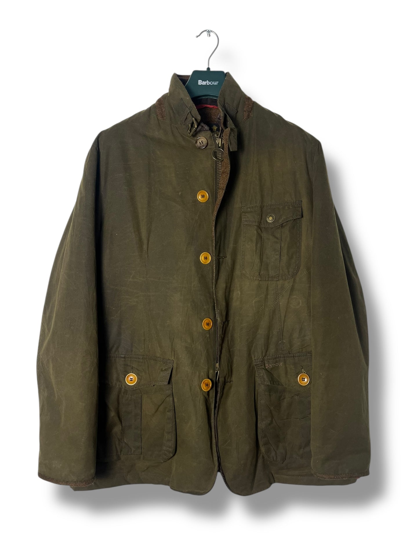 Barbour Kempt Wax Jacket – XXL (fits XL) – Moon Wool Collaboration
