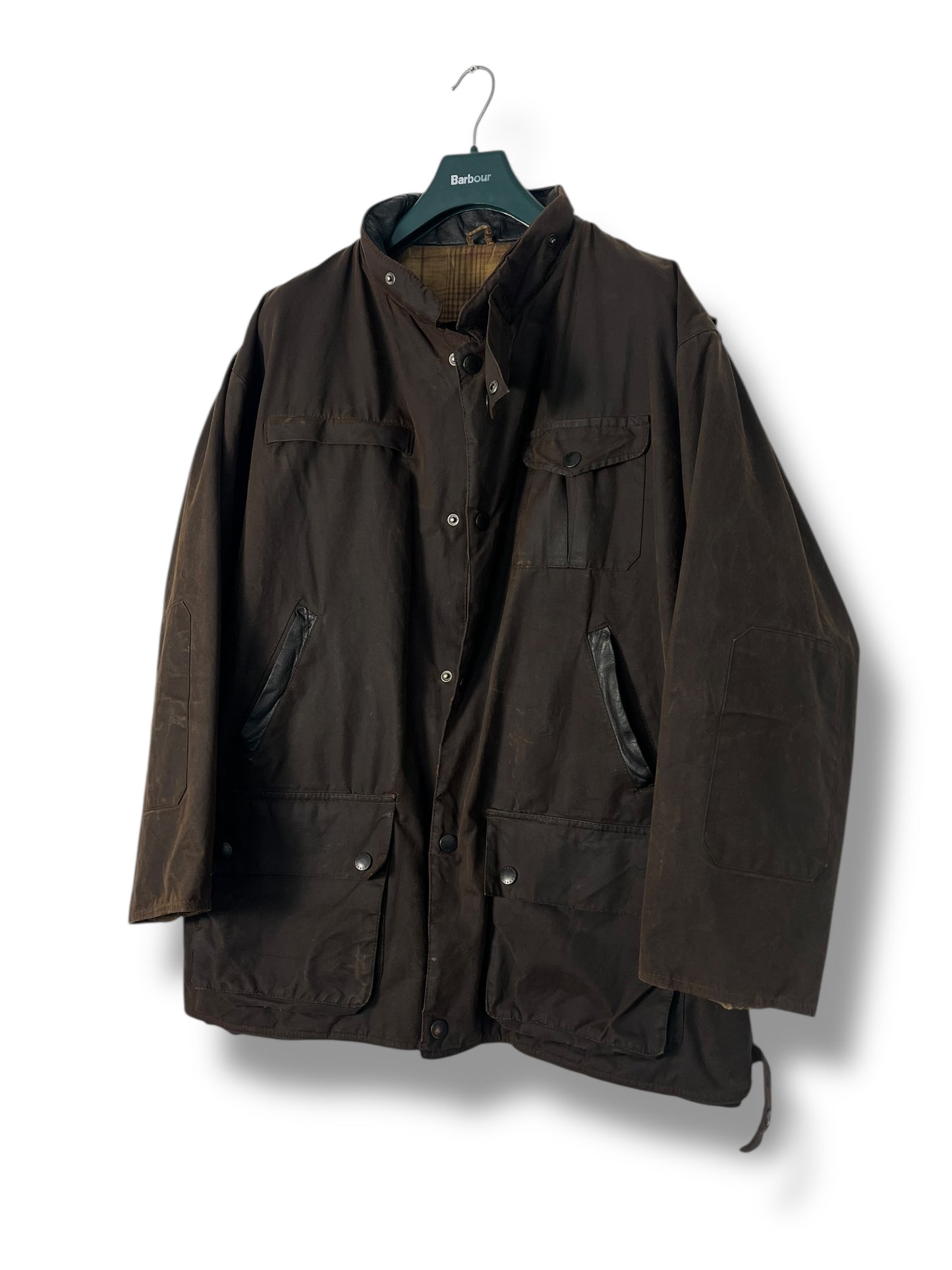 Barbour Bushman Wax Jacket – Dark Brown XXL 2000’s