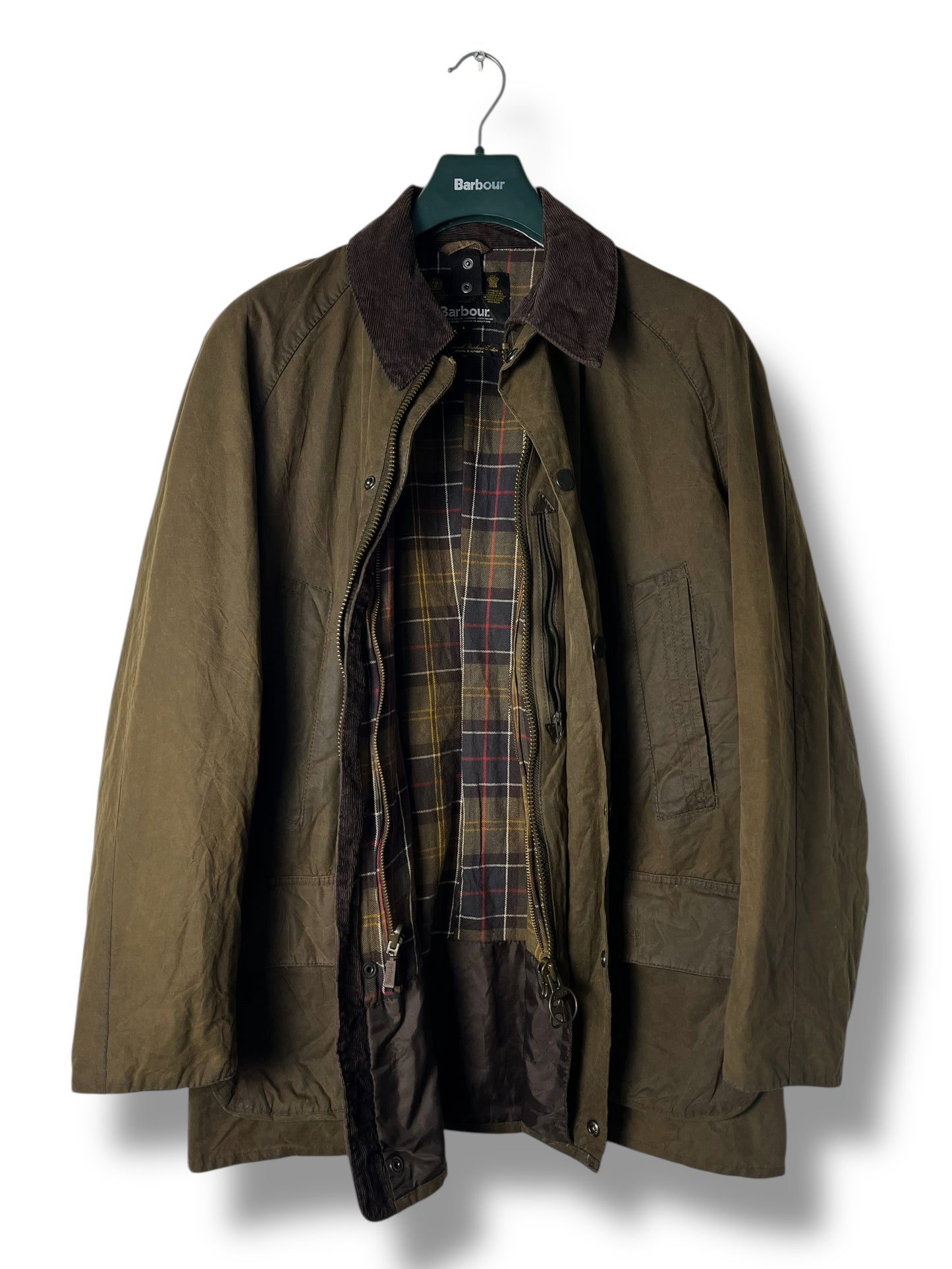 Barbour Bristol Jacket Wax Jacket – Olive – Size L