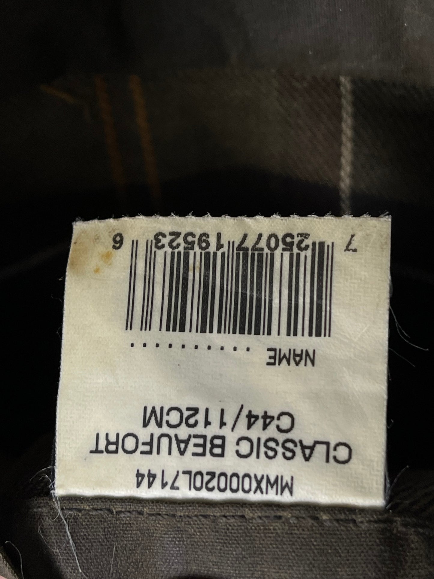 Barbour Classic Beaufort Jacket – Olive – C44 / 112c