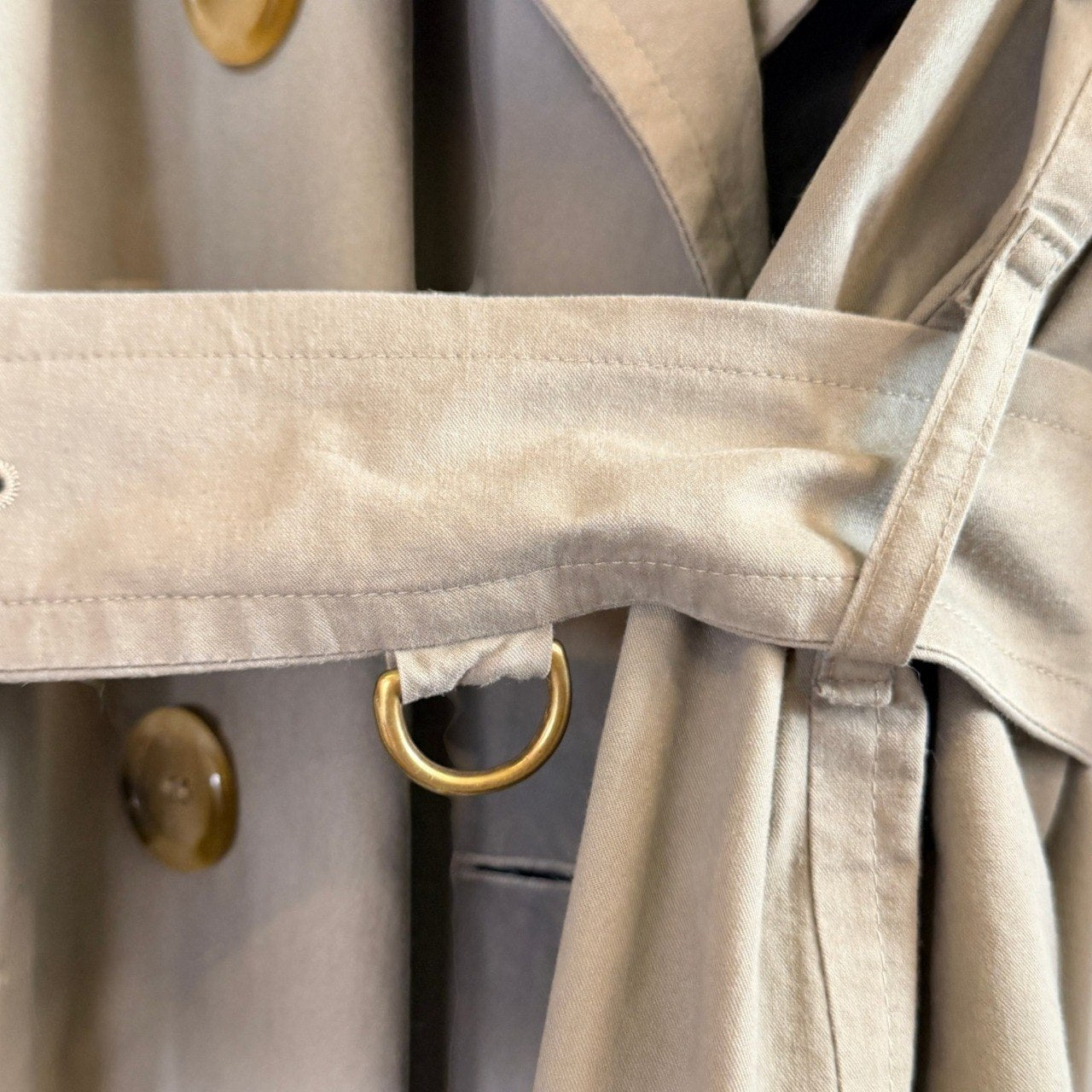 Burberry Trench Coat Double Breasted XL Beige
