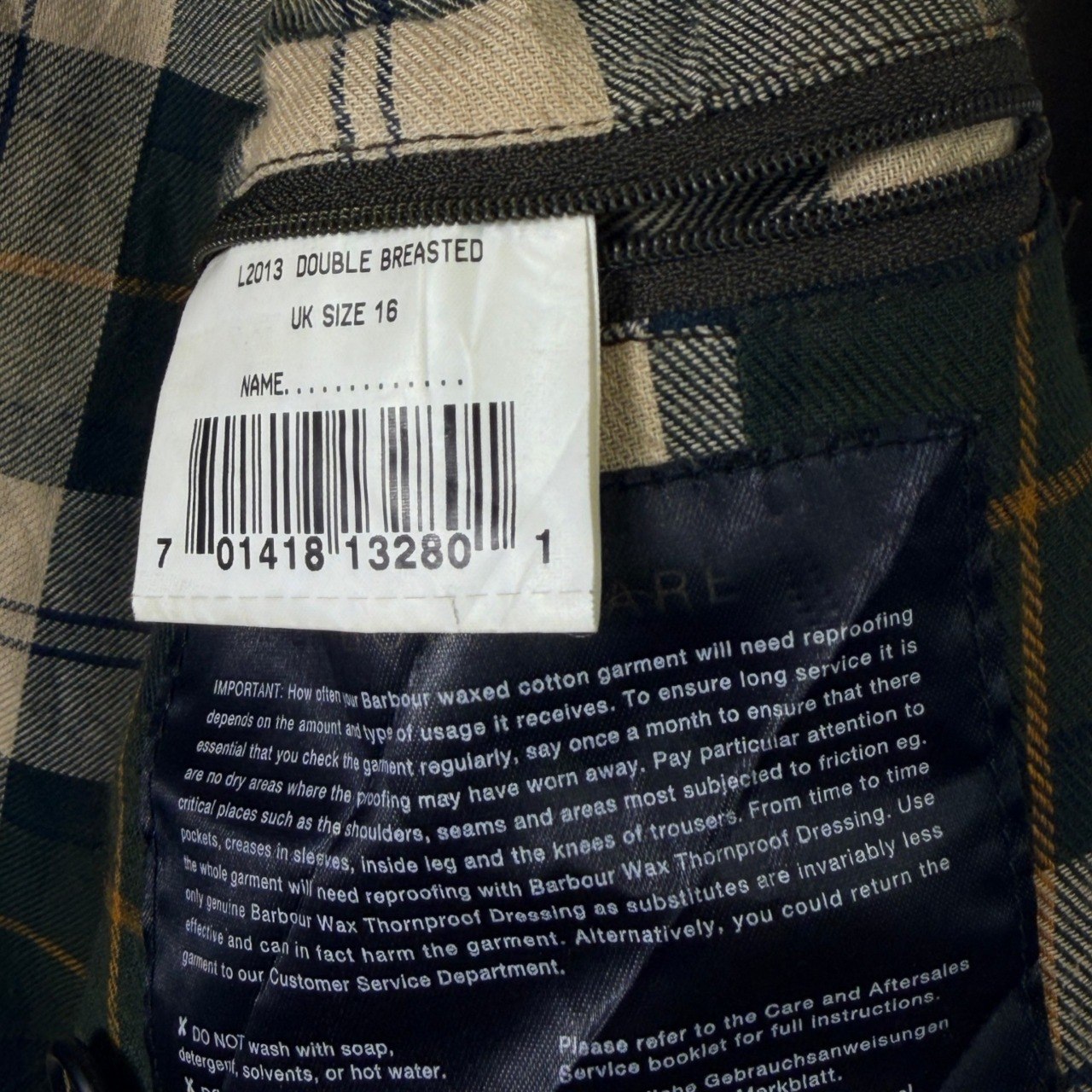 Double Breasted XL Olive
