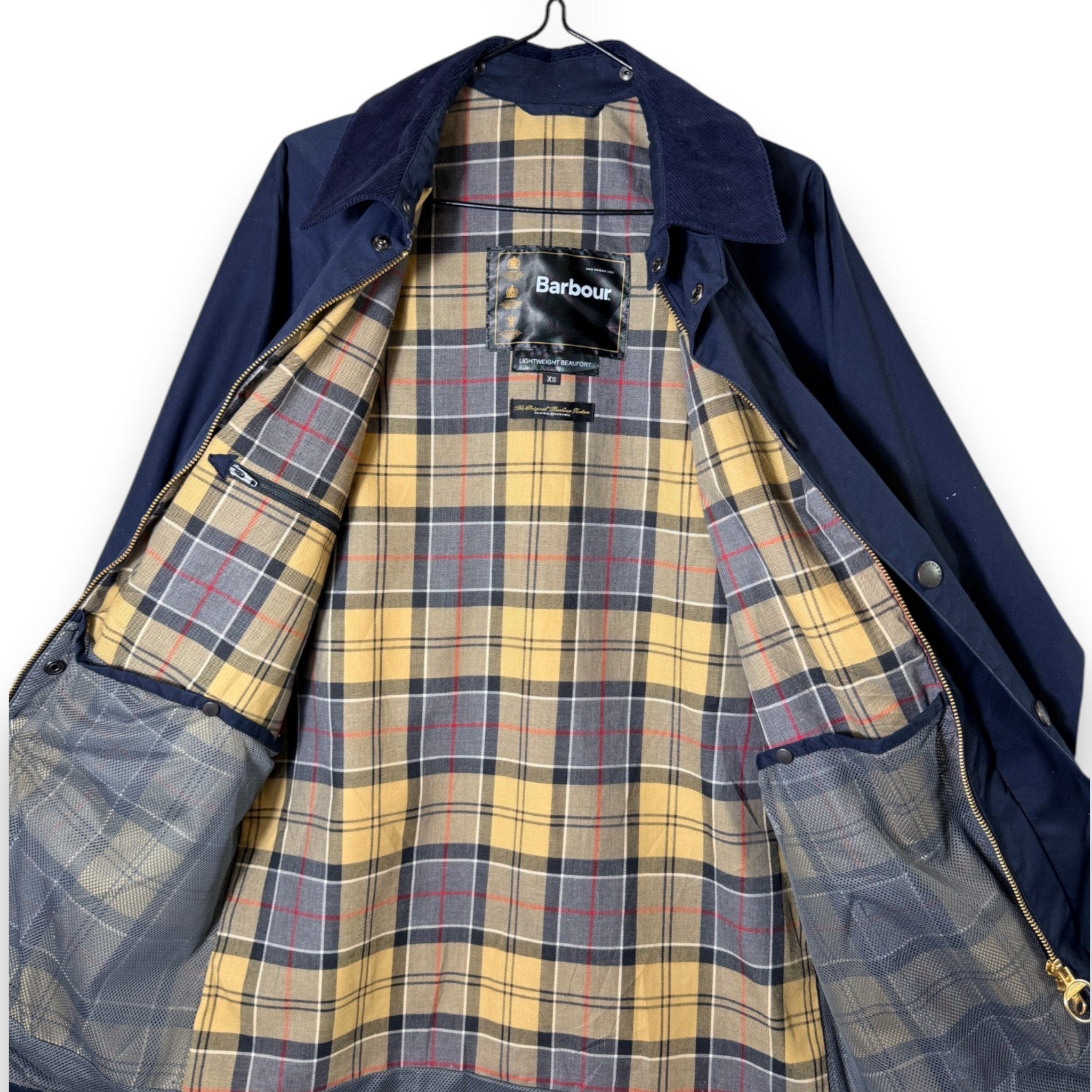 Barbour LIGHTWEIGHT BEAUFORT M ネイビー Barbour Lightweight Beaufort Jacket Navy Blue Size XS Vintage