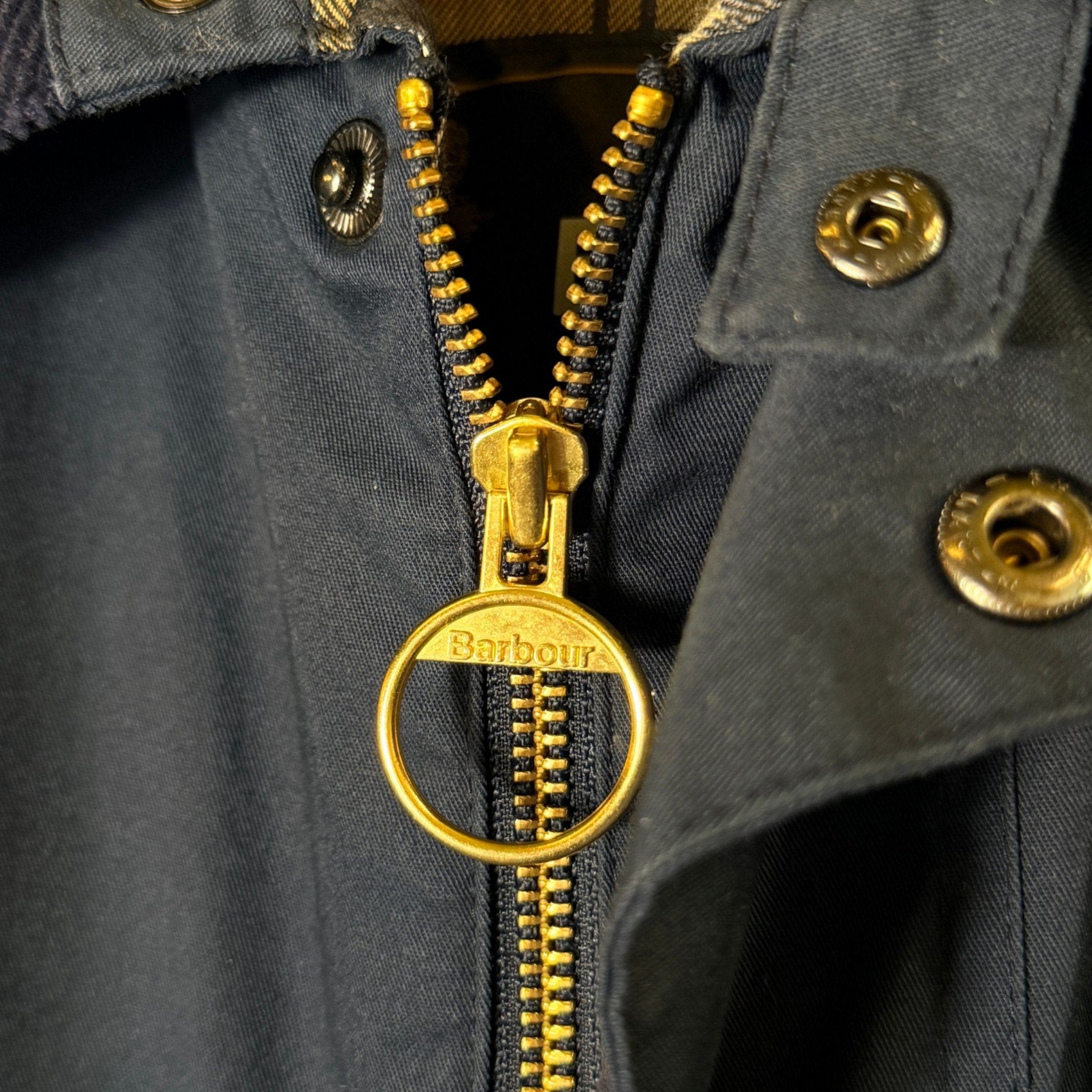Barbour LIGHTWEIGHT BEAUFORT M ネイビー Barbour Lightweight Beaufort Jacket Navy Blue Size XS Vintage