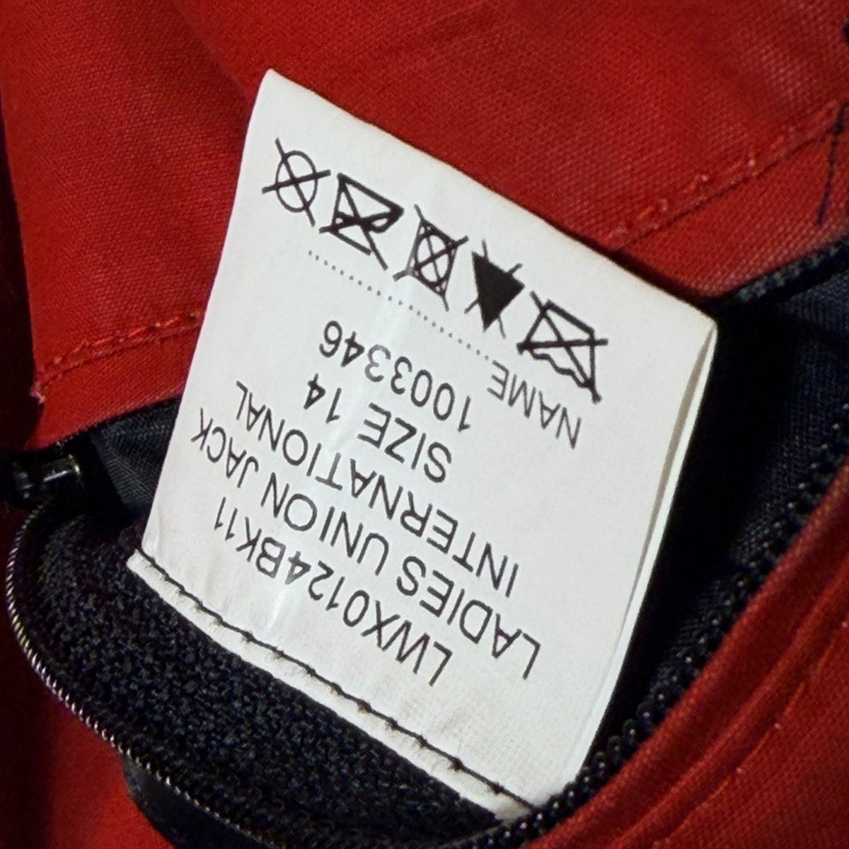 Union Jacket M Nero