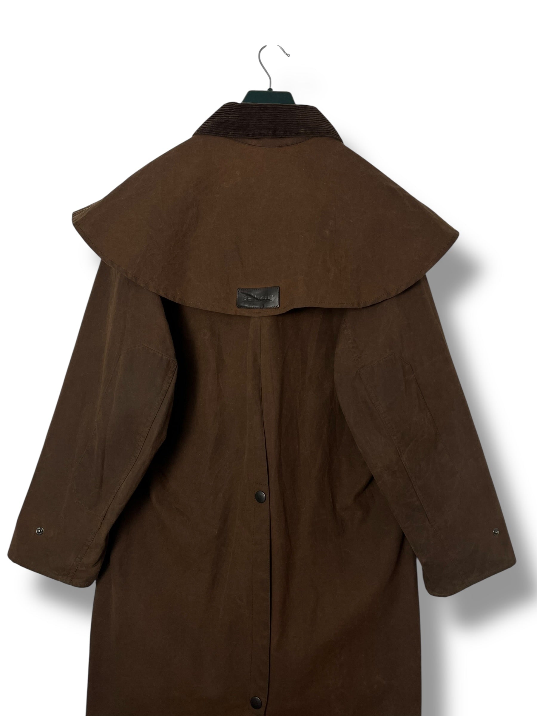 Barbour Stockman Waxed Coat – Brown – Size S – Draps Barcelona