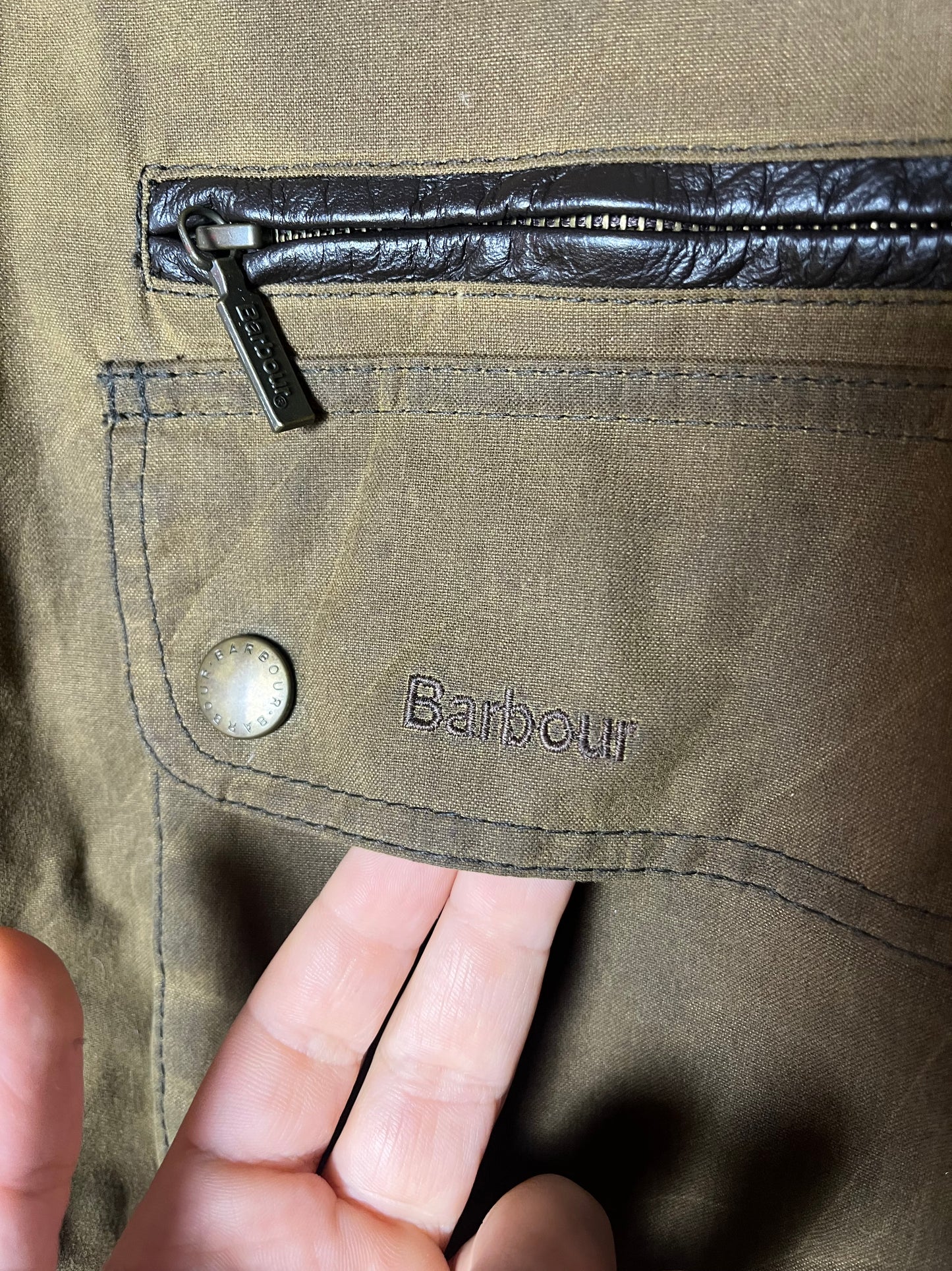 Barbour Nixol Wax Jacket – Mustard – Vintage – Fits L (Tagged XL)