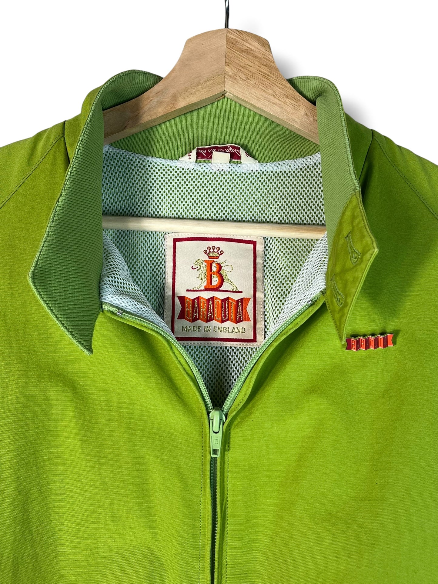Baracuta G9 Harrington Jacket Apple Green M Made in England Summer