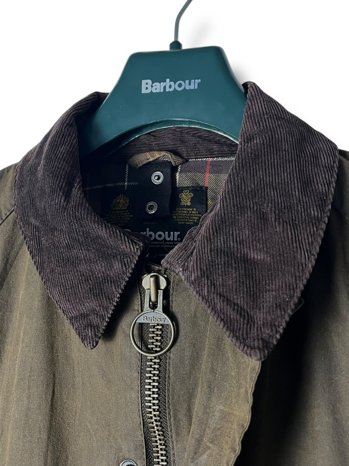 Barbour Bristol Jacket Wax Jacket – Olive – Size L