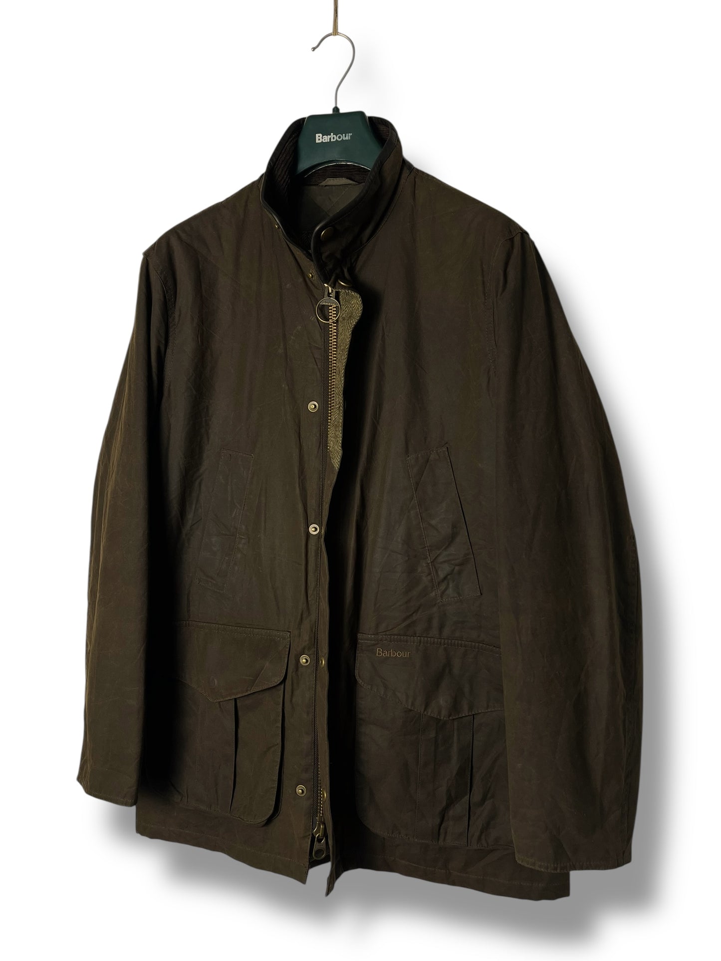 Barbour Hereford Wax Jacket – Olive – Size L
