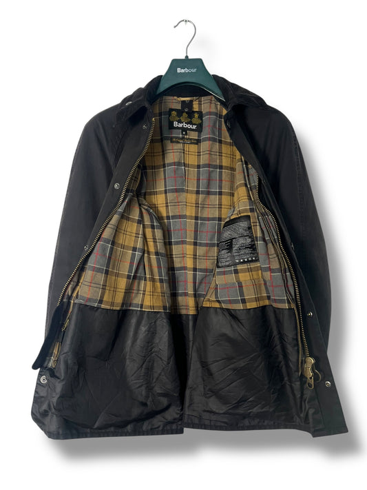 Barbour Ashby MWX0873BK91 – Vintage Black Wax Jacket (Size M)