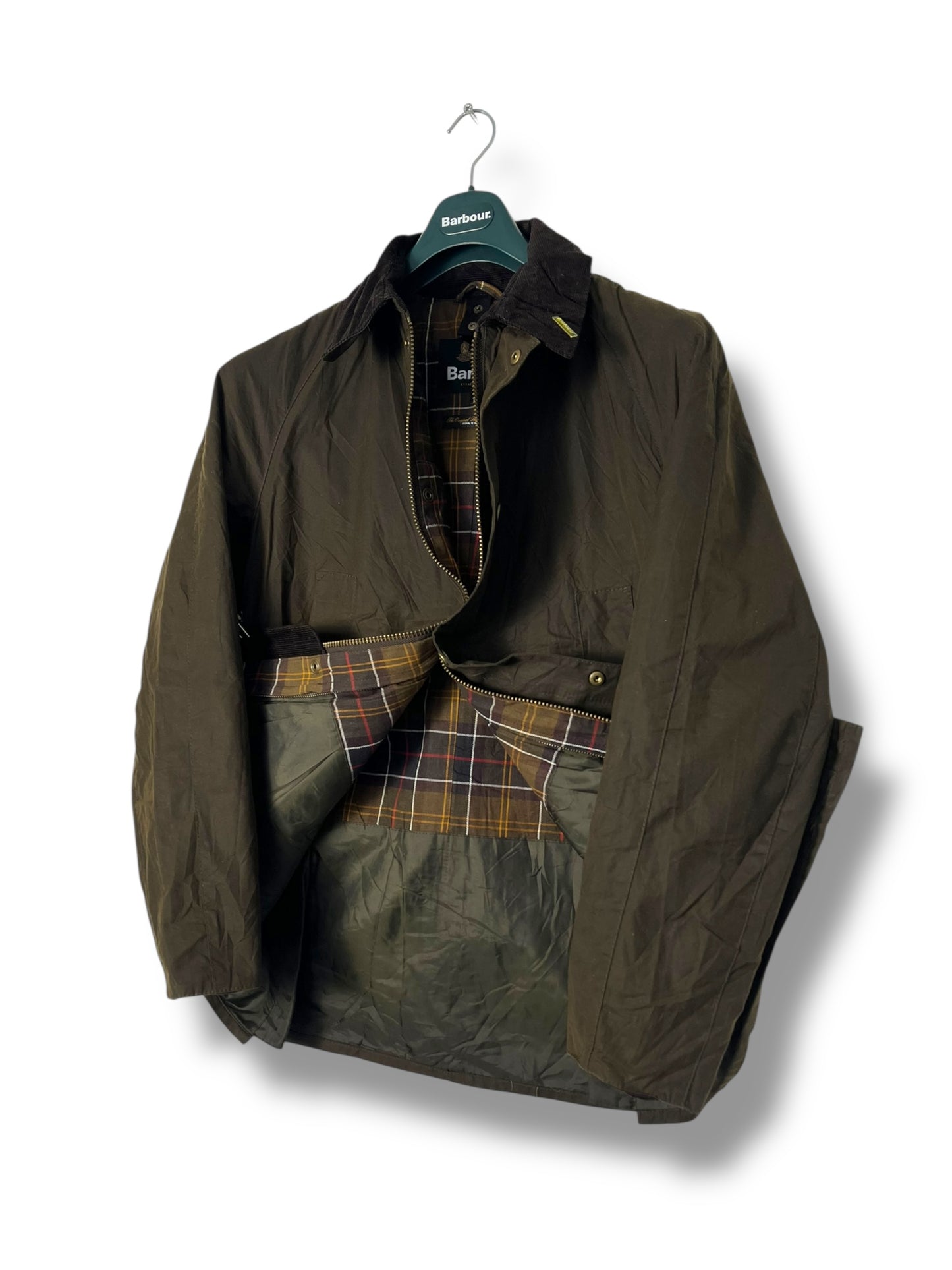 Barbour Ashby Wax Jacket – Dark Olive (Medium)