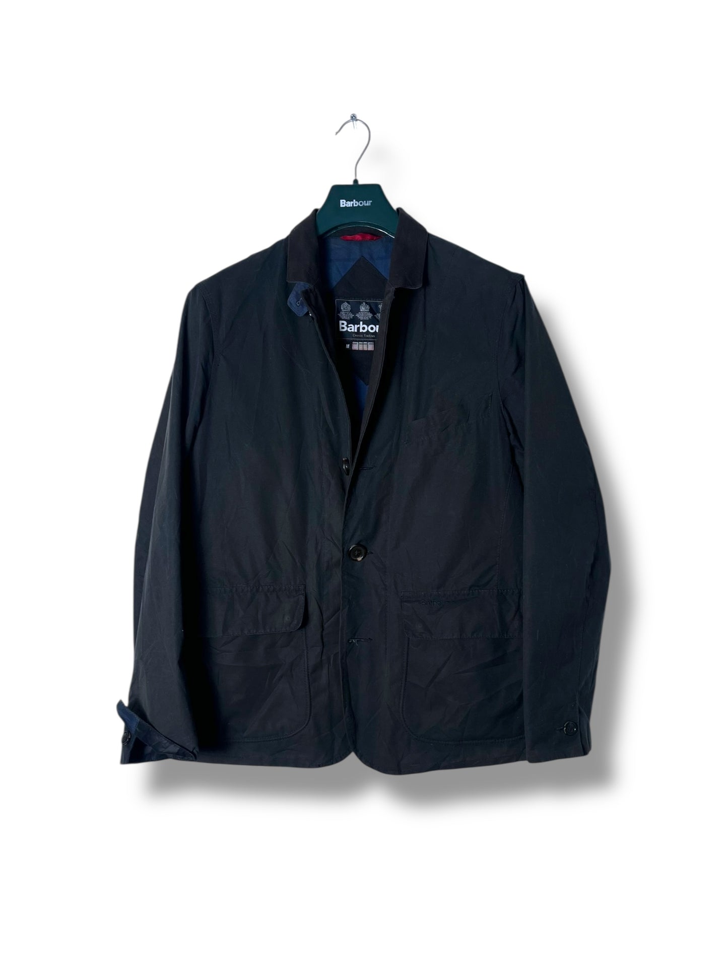 Barbour Bauley M Vintage Blu Navy Wax Blazer