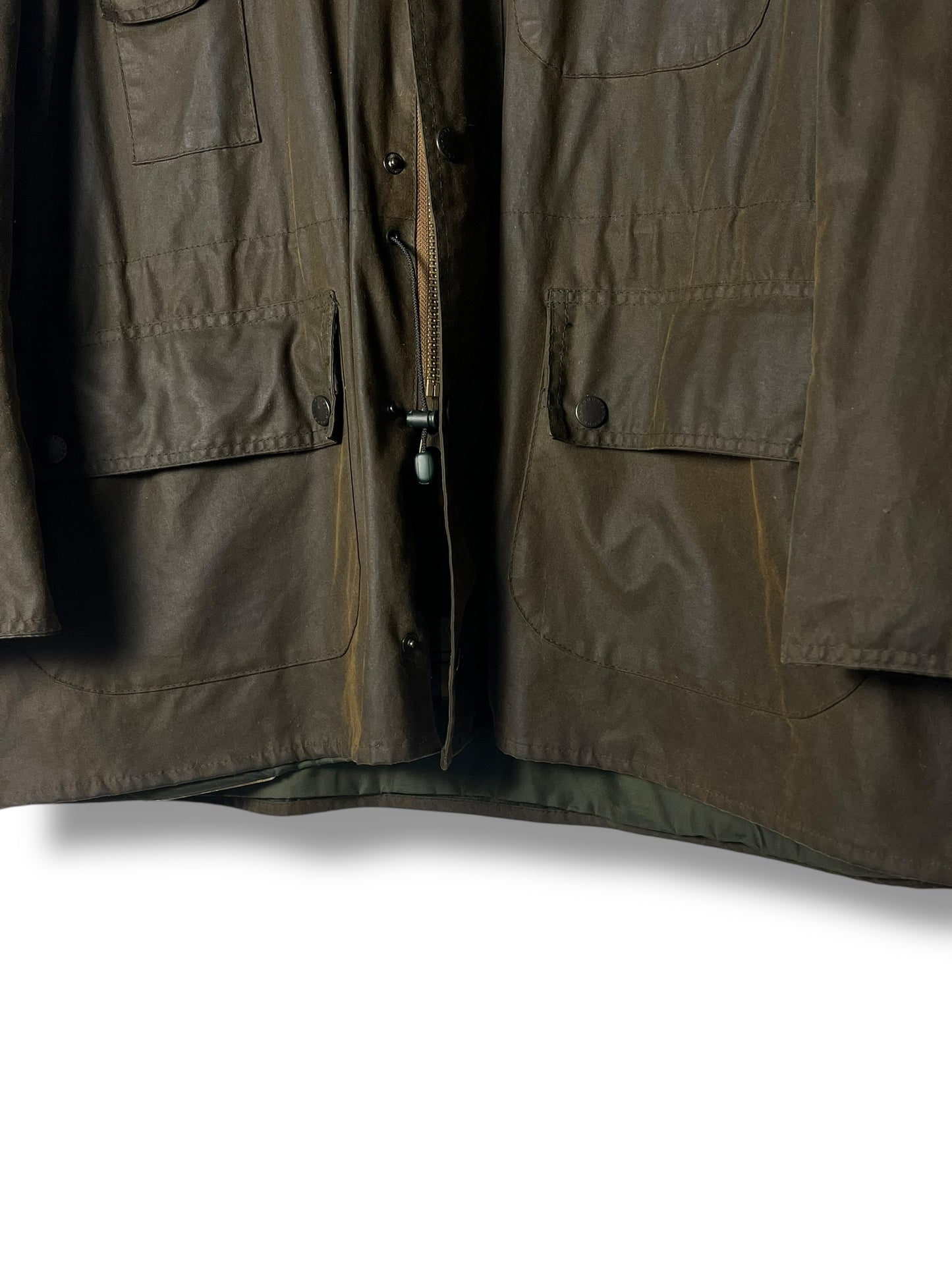 Rare Barbour Cowen Commando Jacket – Olive Brown – C46 XXL