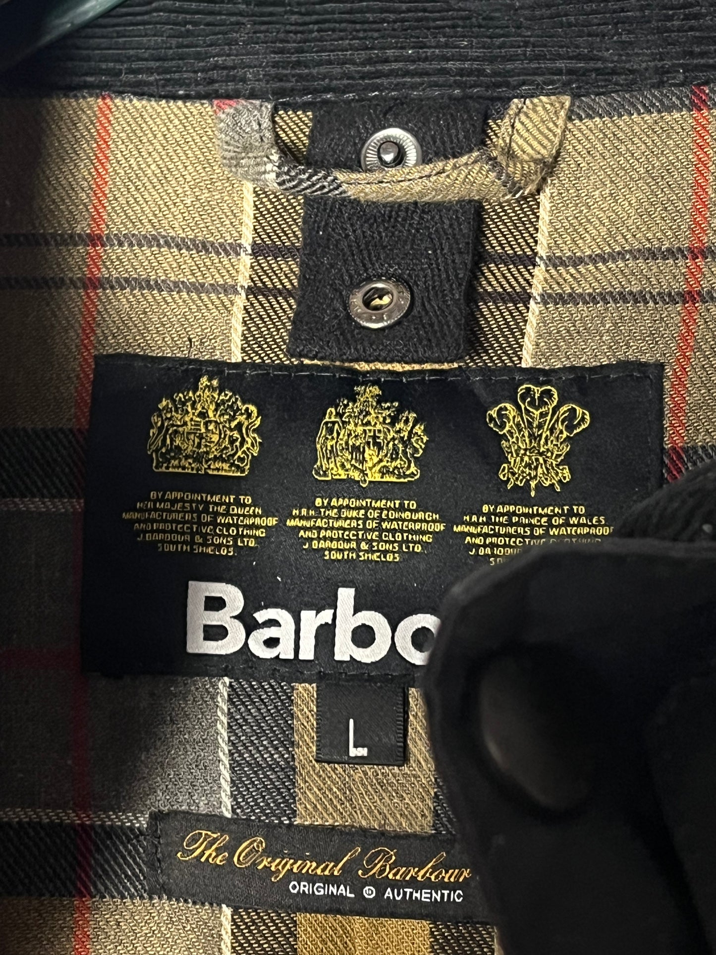 Barbour Ashby Wax Jacket –  Navy – Size L - Selected by Draps