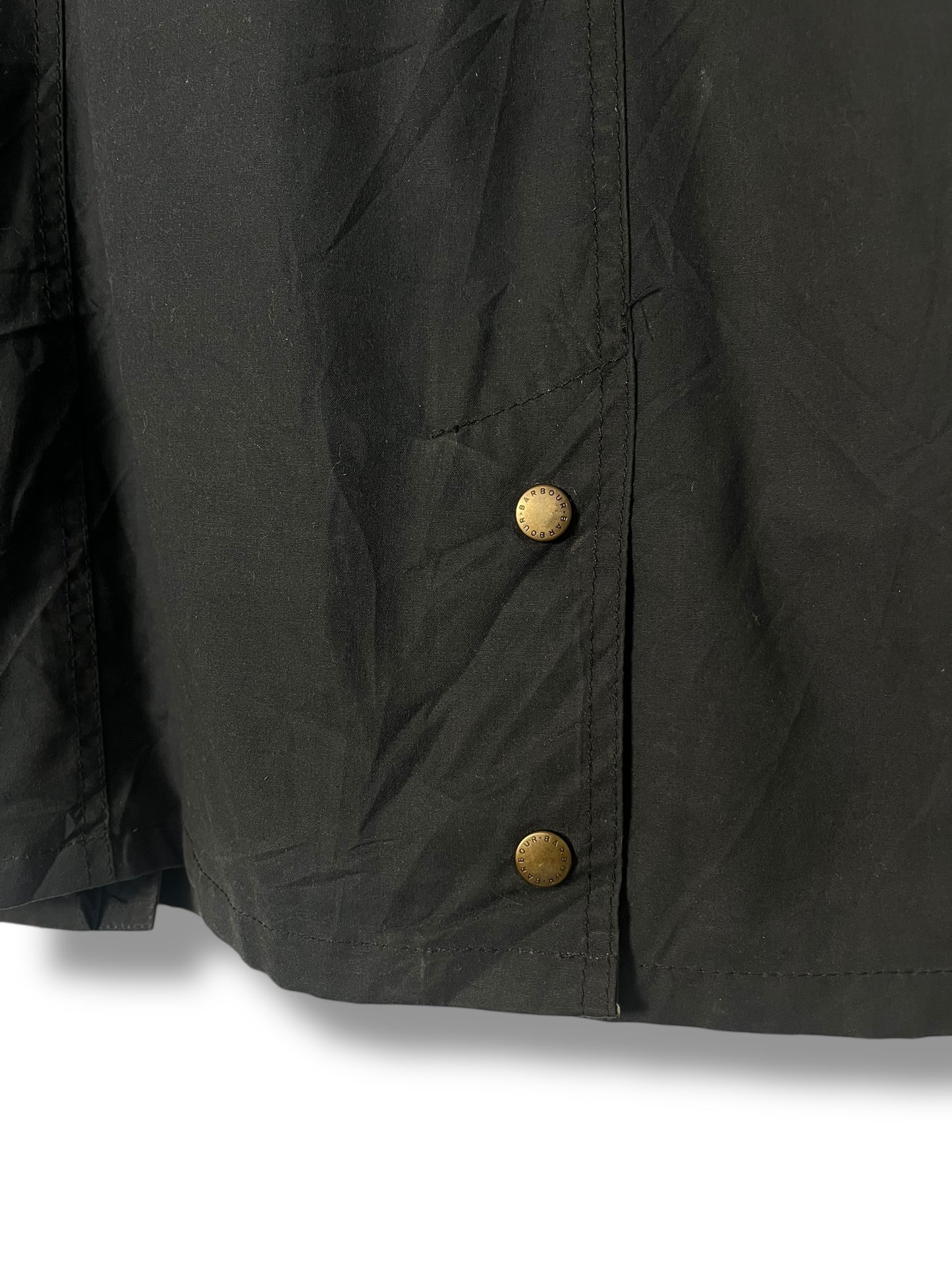 Barbour Beadnell Ladies Wax Jacket – UK 18 / Navy Blue Floral Lining