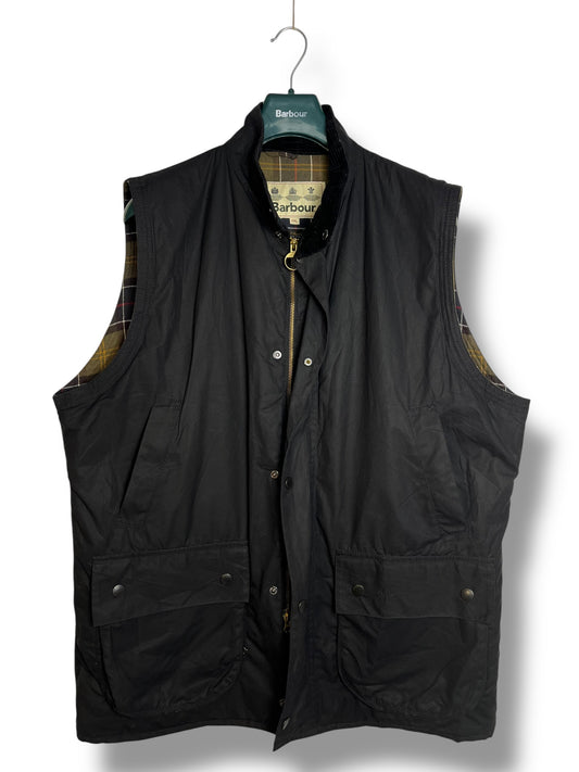 Barbour New Westmorland Waxed Cotton Gilet Navy Blue XXL Heritage Vest