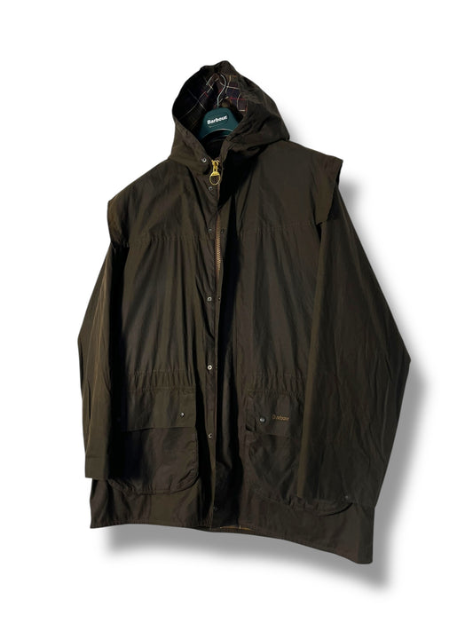 Barbour Durham C44 XL Vintage Waxed Jacket – Olive (2000)